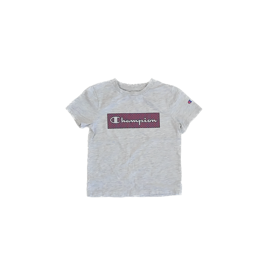 Chamipon Boys Grey | Navy T-Shirt Size: 3T Grey | Navy