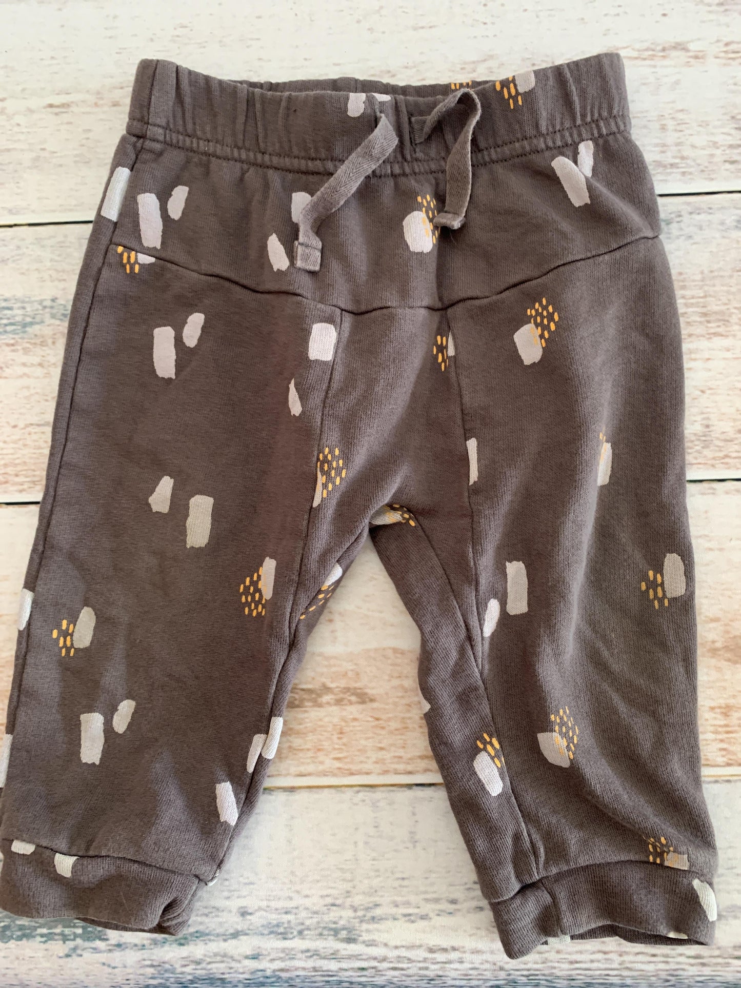 Oliver & Rain Unisex Grey | Pattern Pants Size: 12 months Grey | Pattern