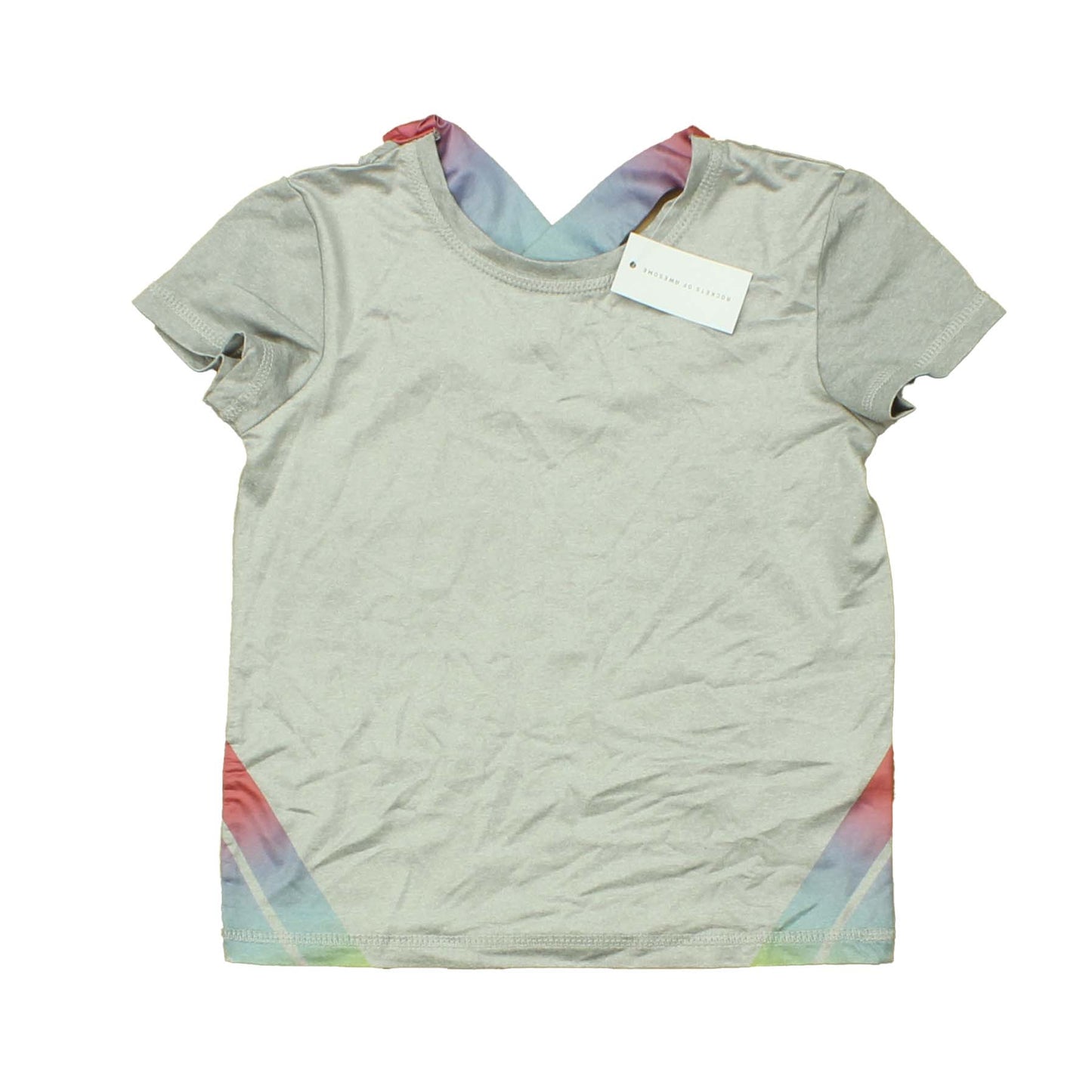 Rockets Of Awesome Girls Grey | Pink | Purple Athletic Top Size: Big Girl Grey | Pink | Purple