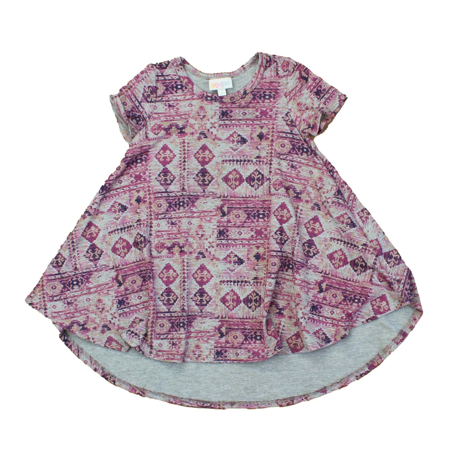 Lula roe Girls Grey | Pink Dress Size: 2T Grey | Pink
