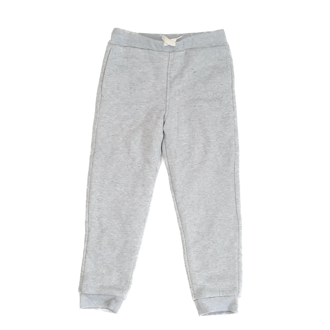 Lands' End Unisex Grey Plush-lined Casual Pants Size: 6-7 Years Grey Plush-lined