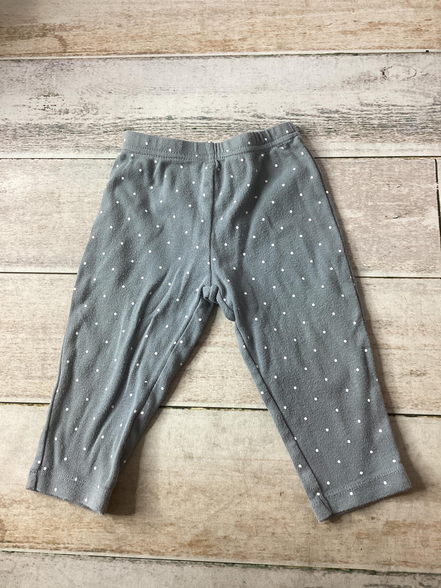 Unisex Grey | polka dot Pants Size: 9 months Grey | polka dot