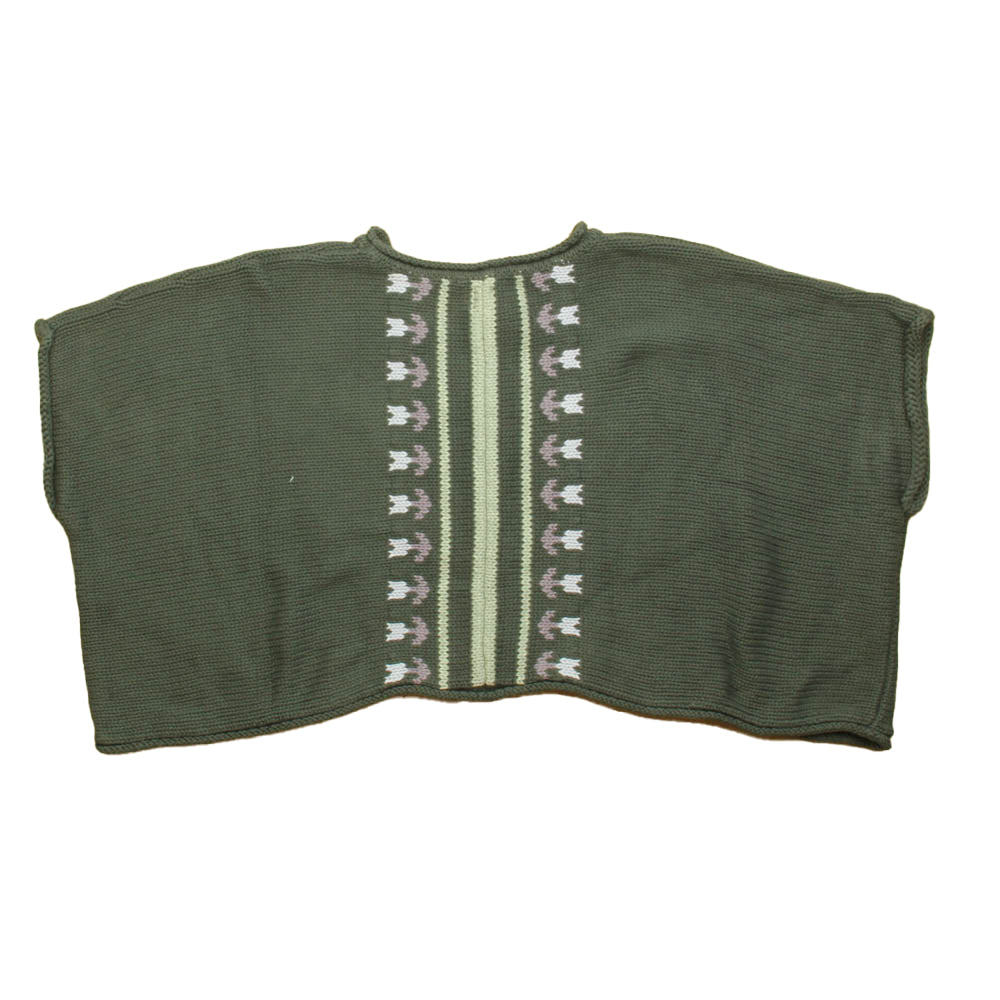 Tea Girls Grey | Purple Poncho Size: 4-5T Grey | Purple