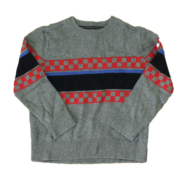 Rockets Of Awesome Boys Grey | Red | Blue Sweater Size: 4T Grey | Red | Blue