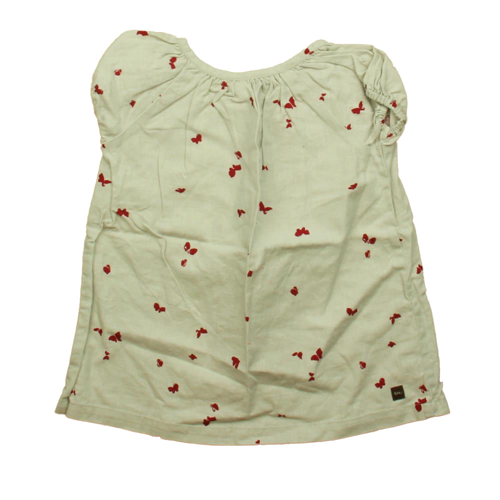 Tea Girls Grey | Red Dress Size: 2T Grey | Red