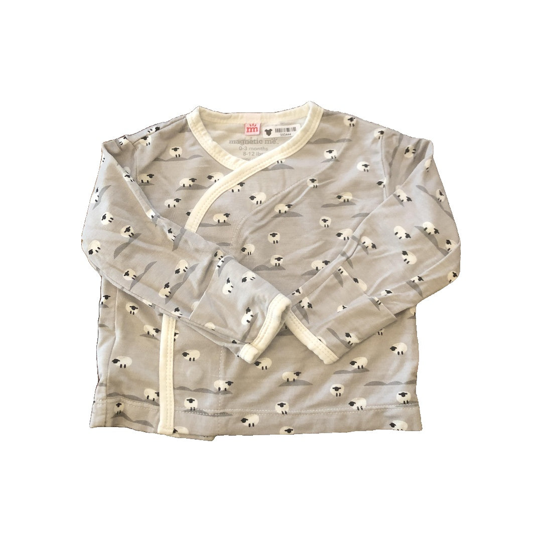 Magnetic Me Unisex Grey | sheep Pajamas Size: 0-3 months Grey | sheep