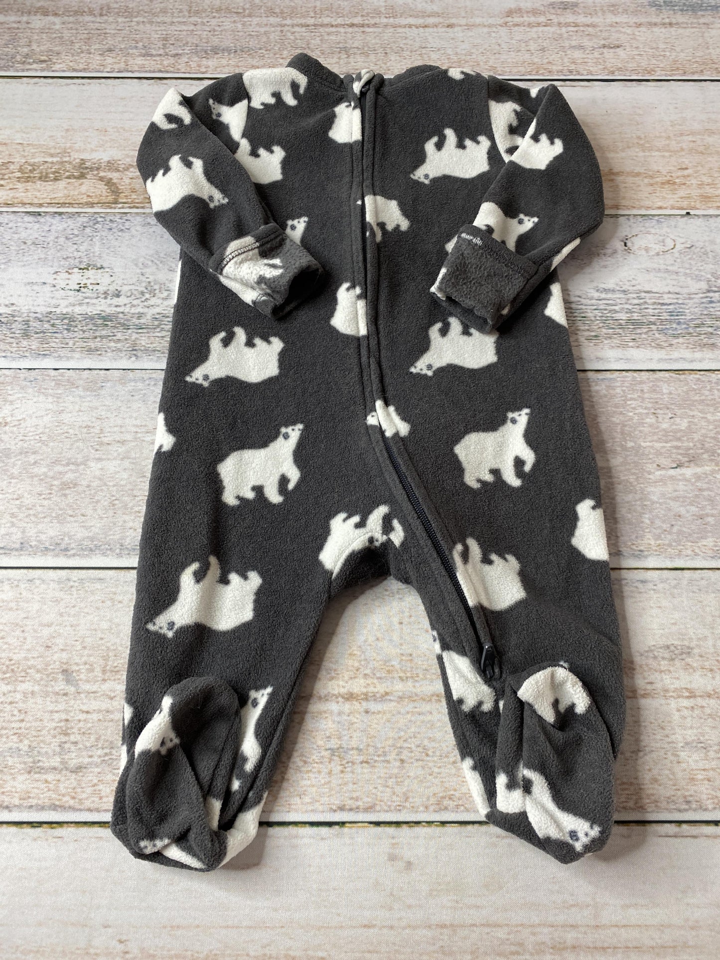 Old Navy Unisex Grey | White | bears Pajamas Size: 3-6 months Grey | White | bears