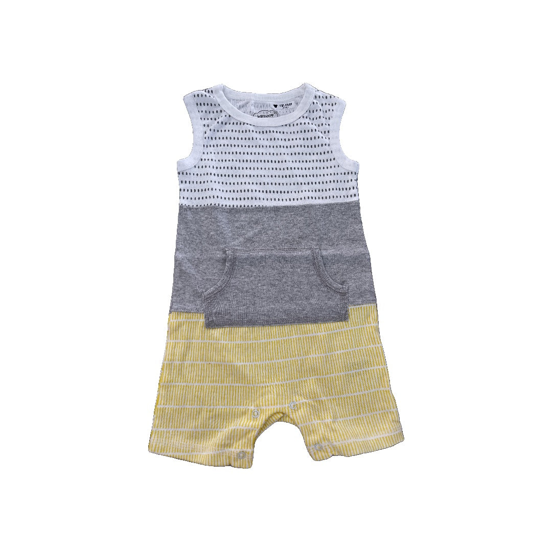 Lamaze Unisex Grey | White | polka dot | Yellow Romper Size: 12 months Grey | White | polka dot | Yellow