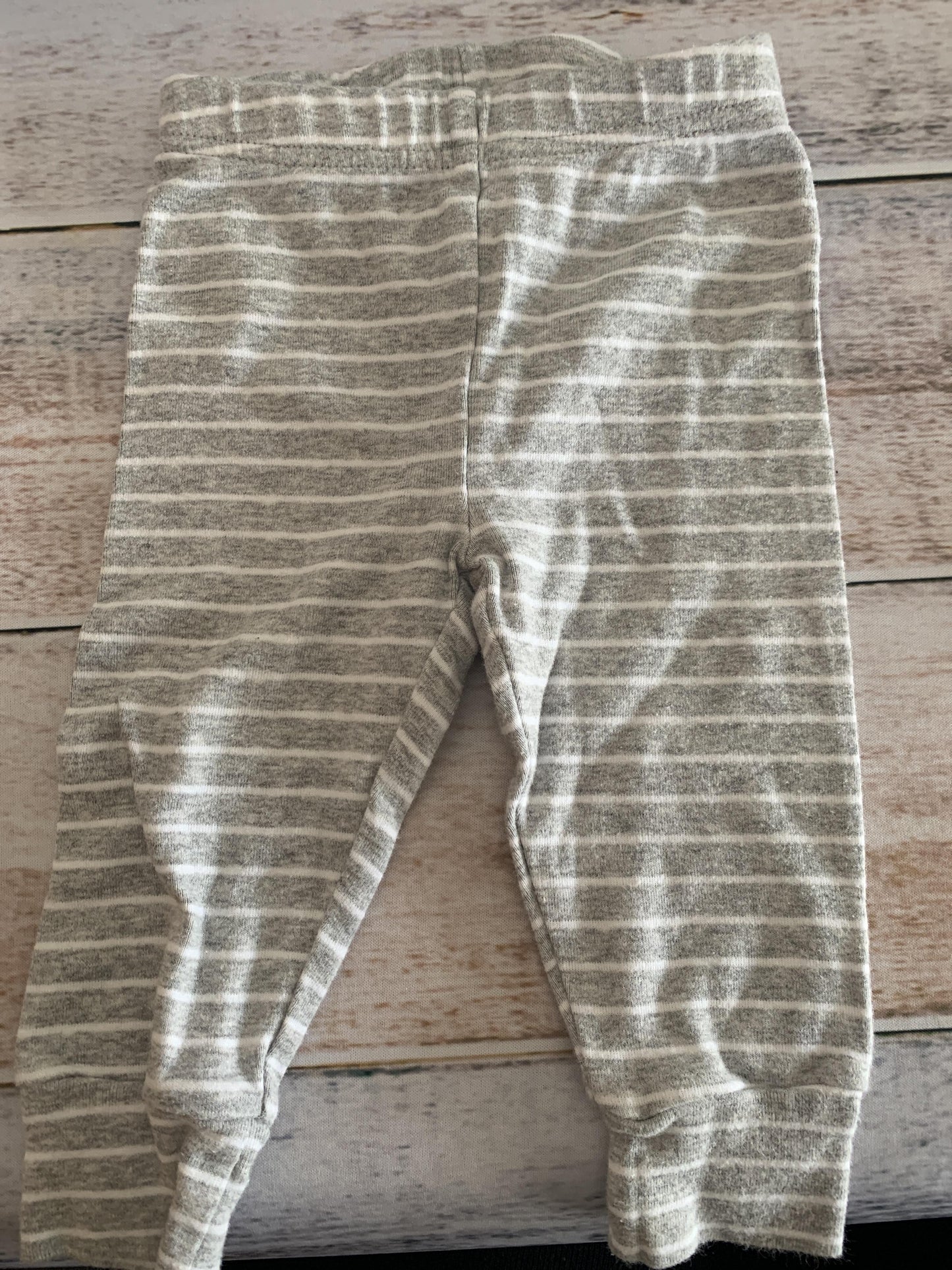 Carters Boys Grey | White | Stripe Pants Size: 6-9 months Grey | White | Stripe