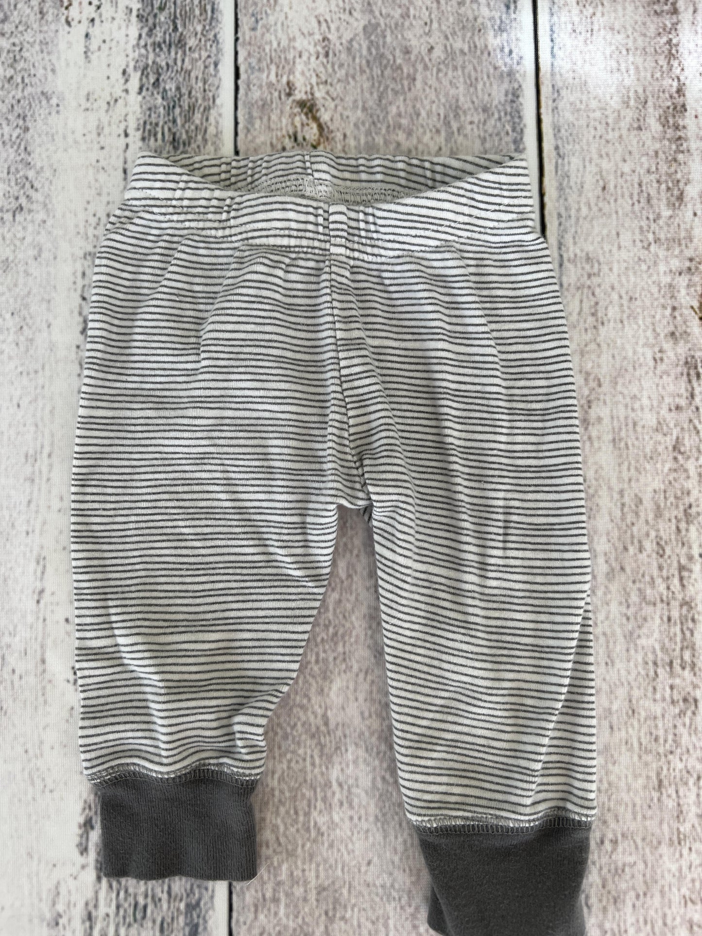 Lamaze Boys Grey | White | Stripe Pants Size: 3 months Grey | White | Stripe
