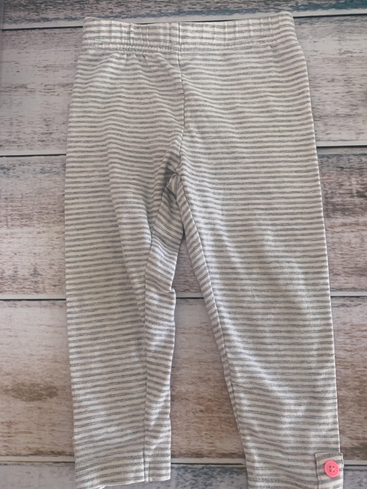 Girls Grey | White | Stripe Pants Size: 12 months Grey | White | Stripe