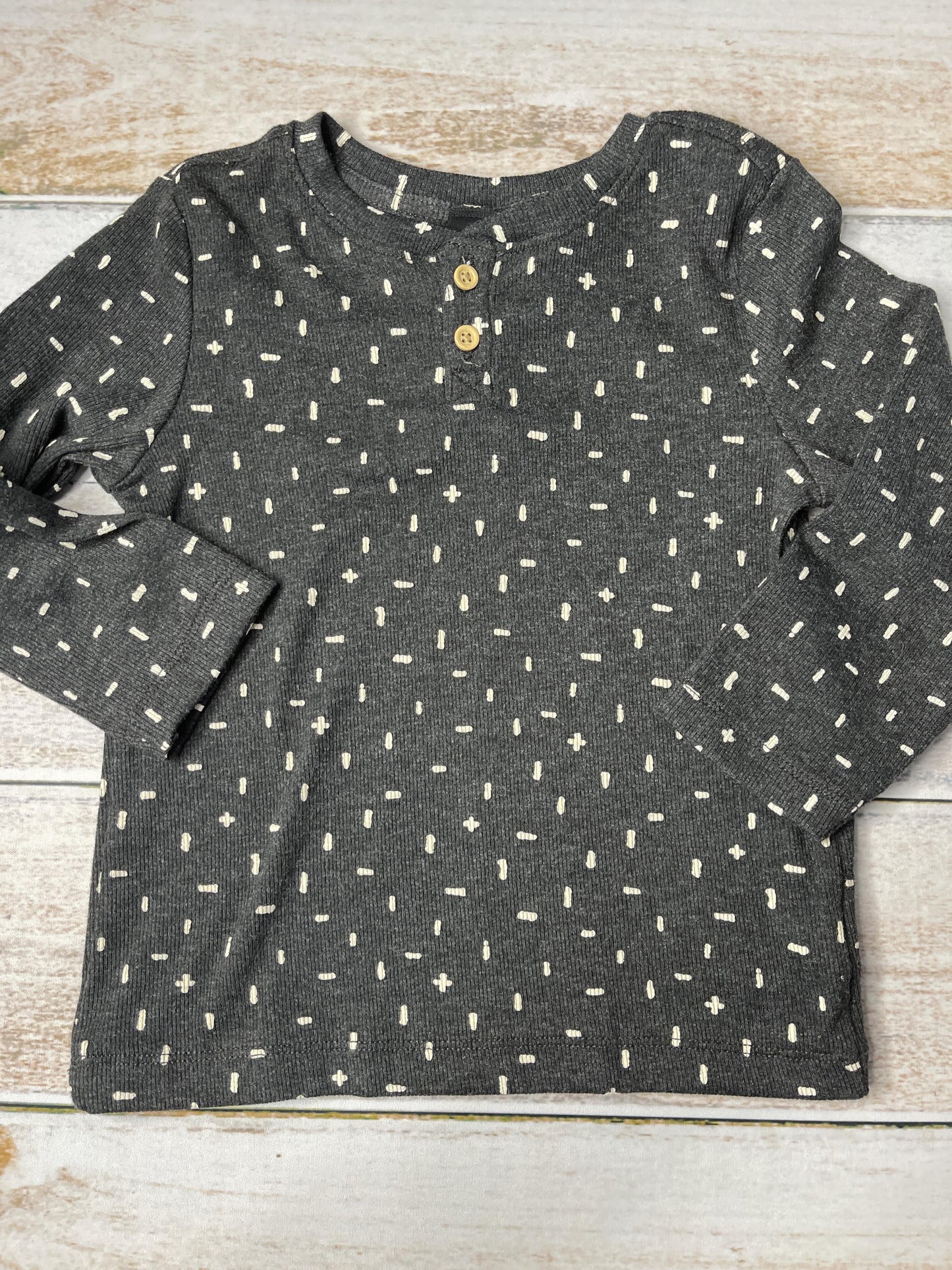 Art Class Unisex Grey | White Long Sleeve T-Shirt Size: 2T Grey | White