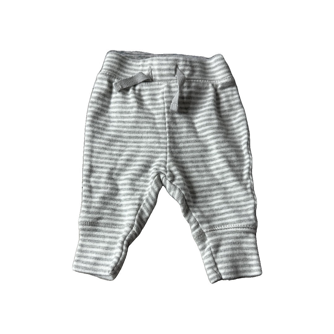 Cat & Jack Girls Grey | White Pants Size: Newborn Grey | White