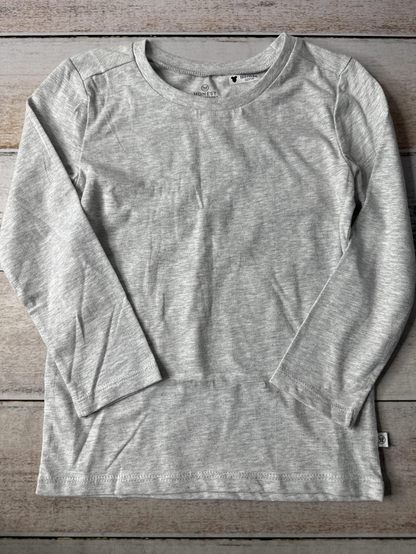 Honest Co Unisex Grey Long Sleeve T-Shirt Size: 3T Grey