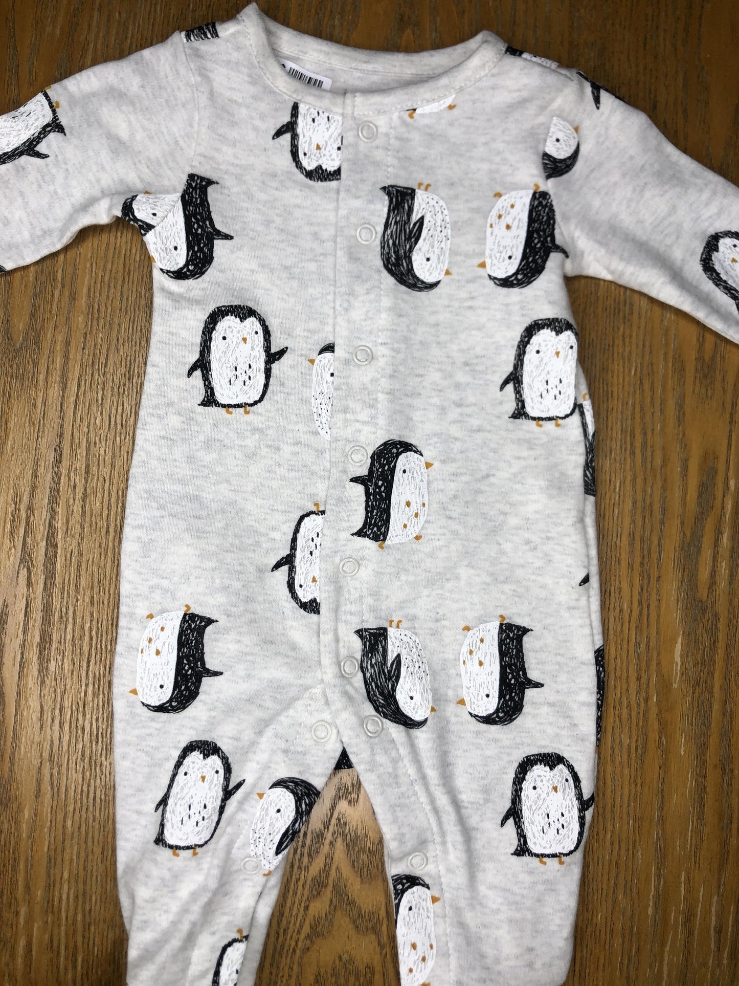 Carters Unisex Grey Pajamas Size: 0-3 months Grey