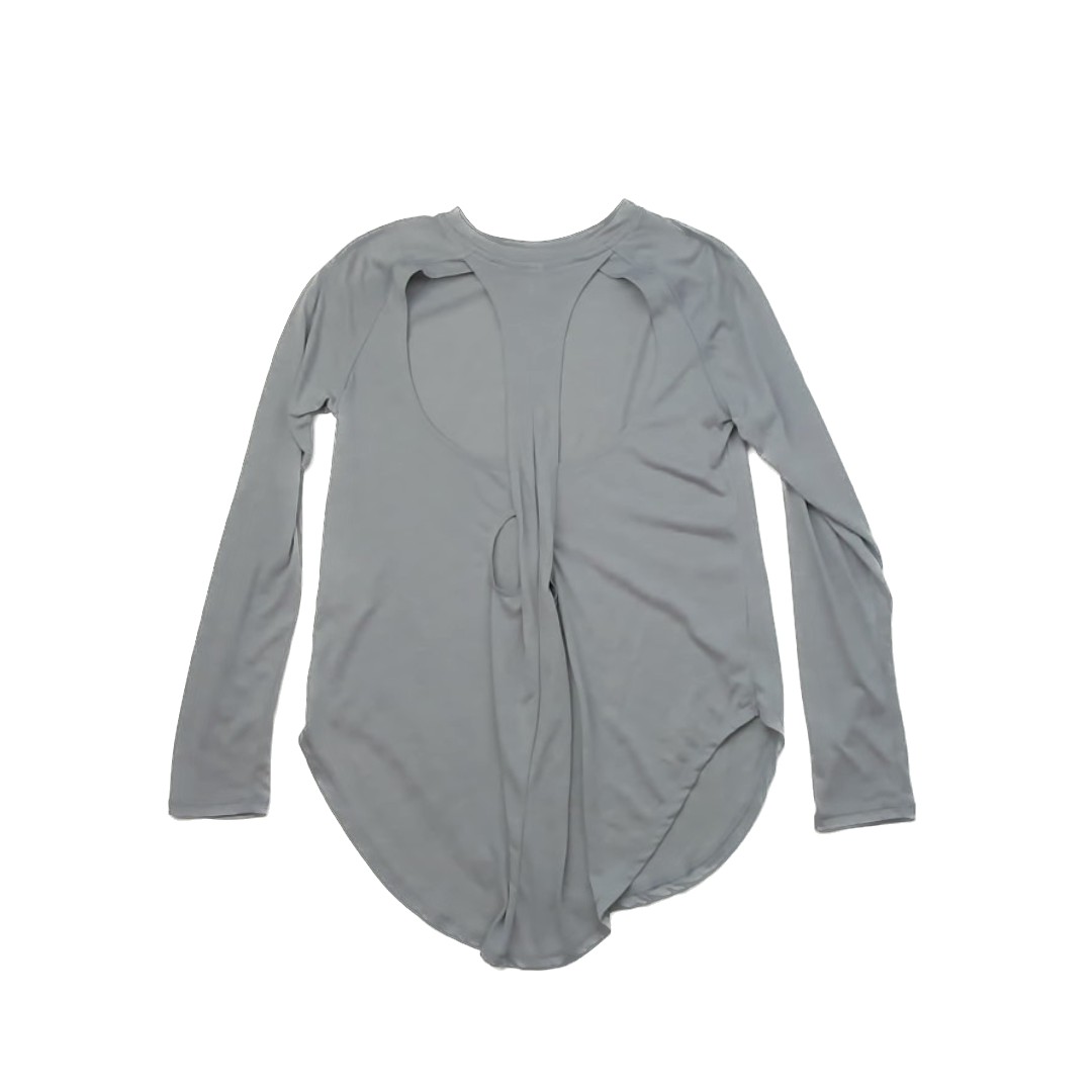 Under Armour Girls Grey Athletic Top Size: XS Grey