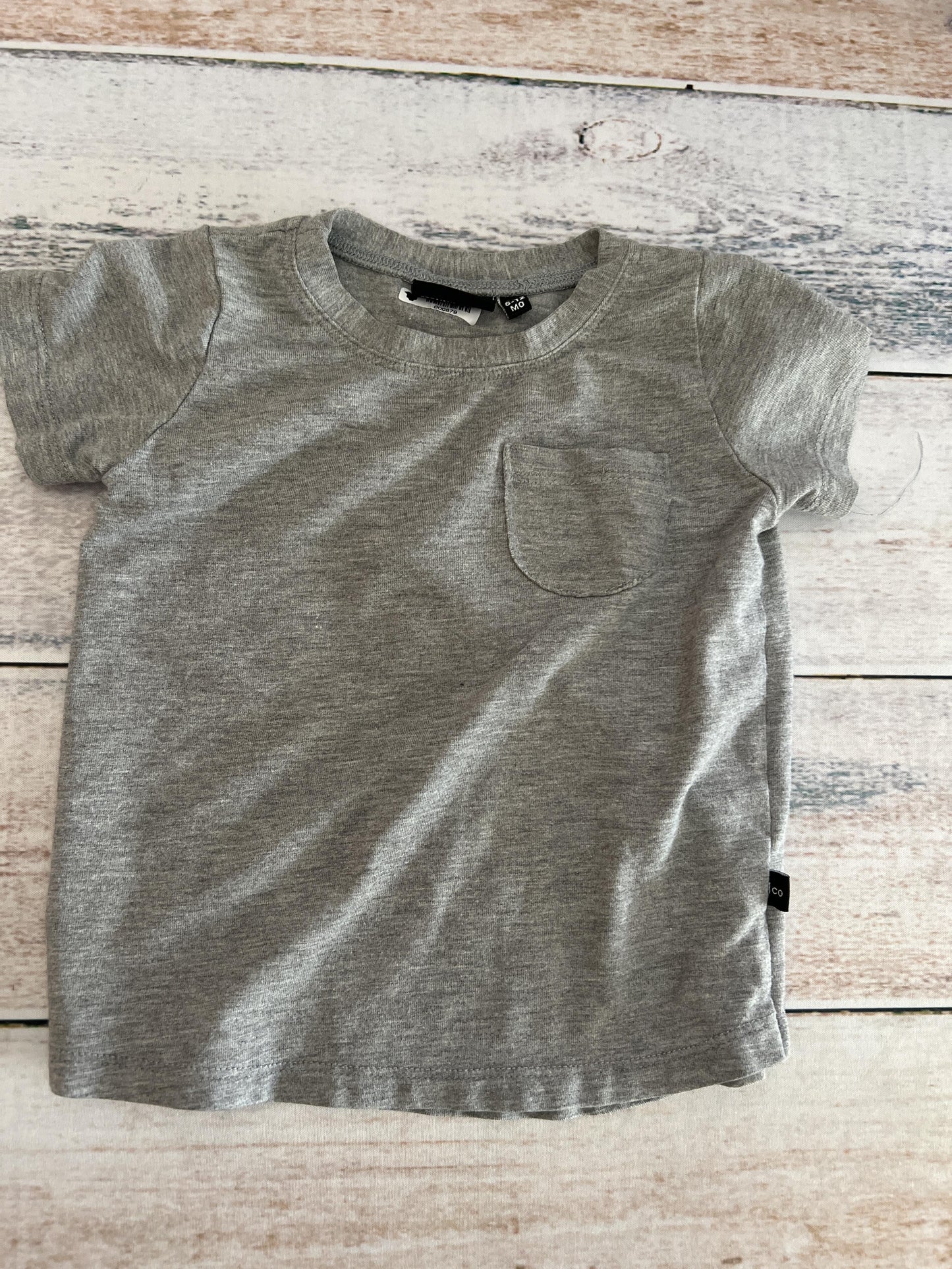 BabySprouts co Girls Grey T-Shirt Size: 6-12 months Grey