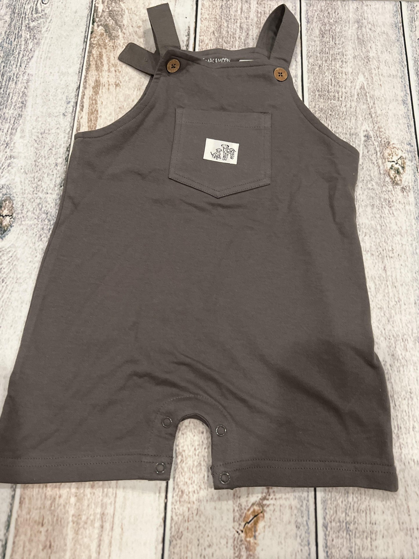 Mac and Moon Boys Grey Overalls Size: 24 months Grey