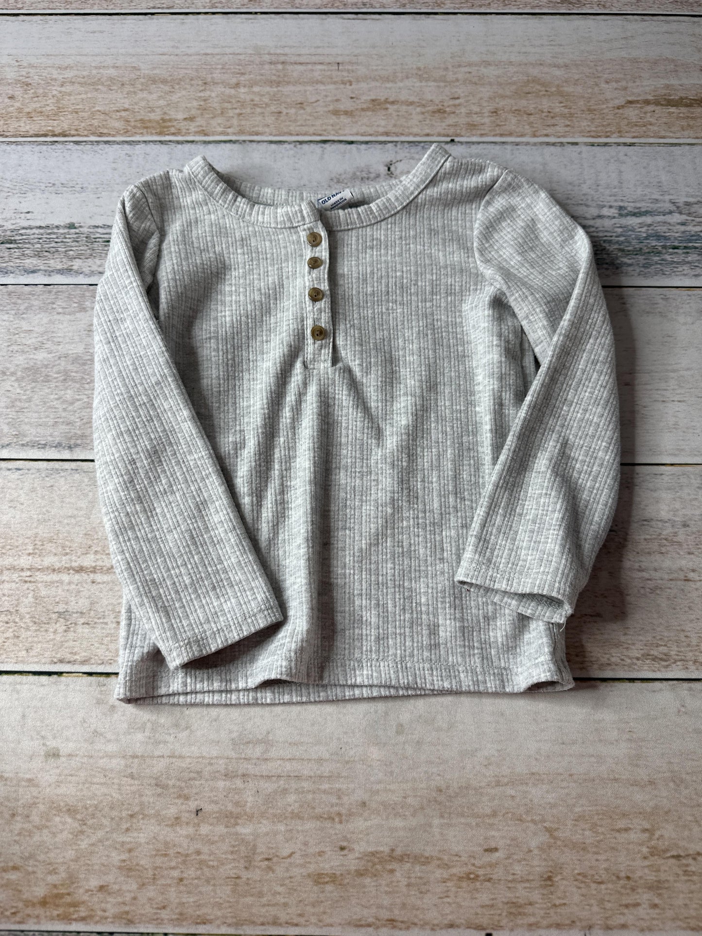Old Navy Unisex Grey Long Sleeve Shirt Size: 2T Grey