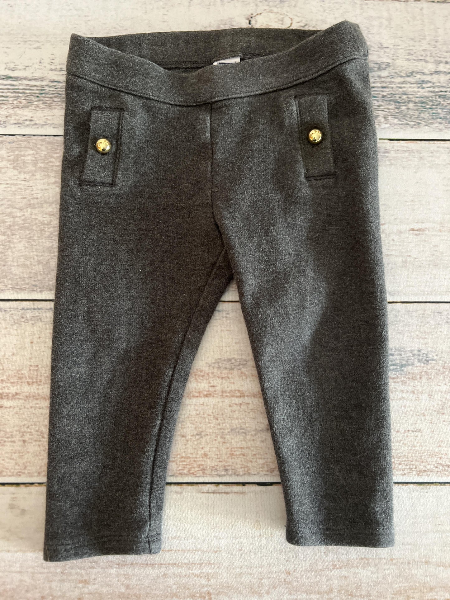 Janie and Jack Girls Grey Pants Size: 12-18 months Grey