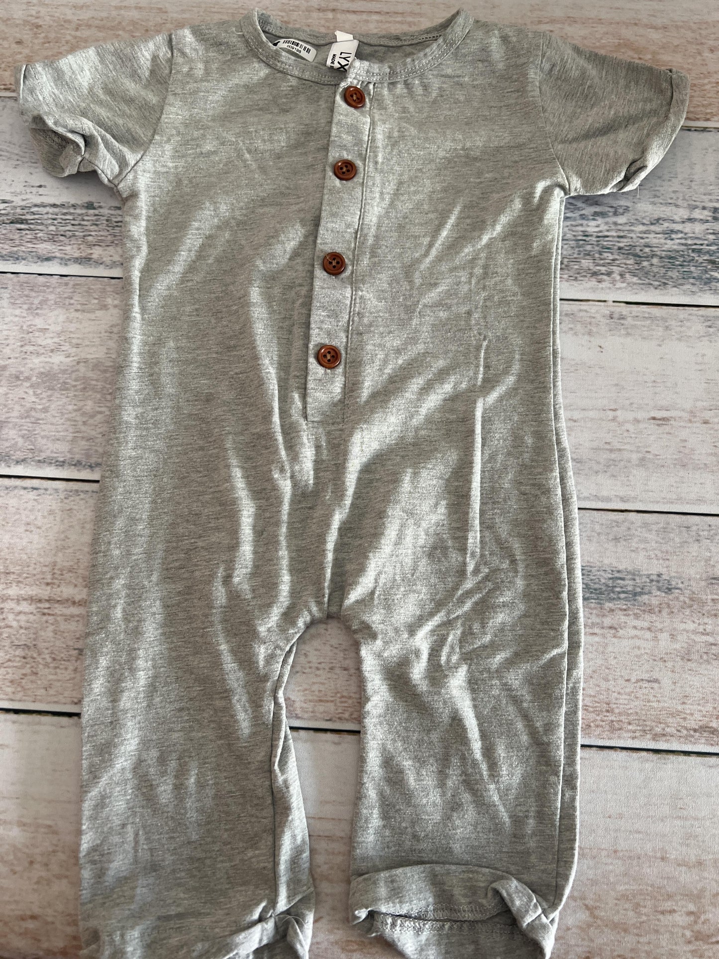 LYXIOF Unisex Grey Romper Size: 12-18 months Grey