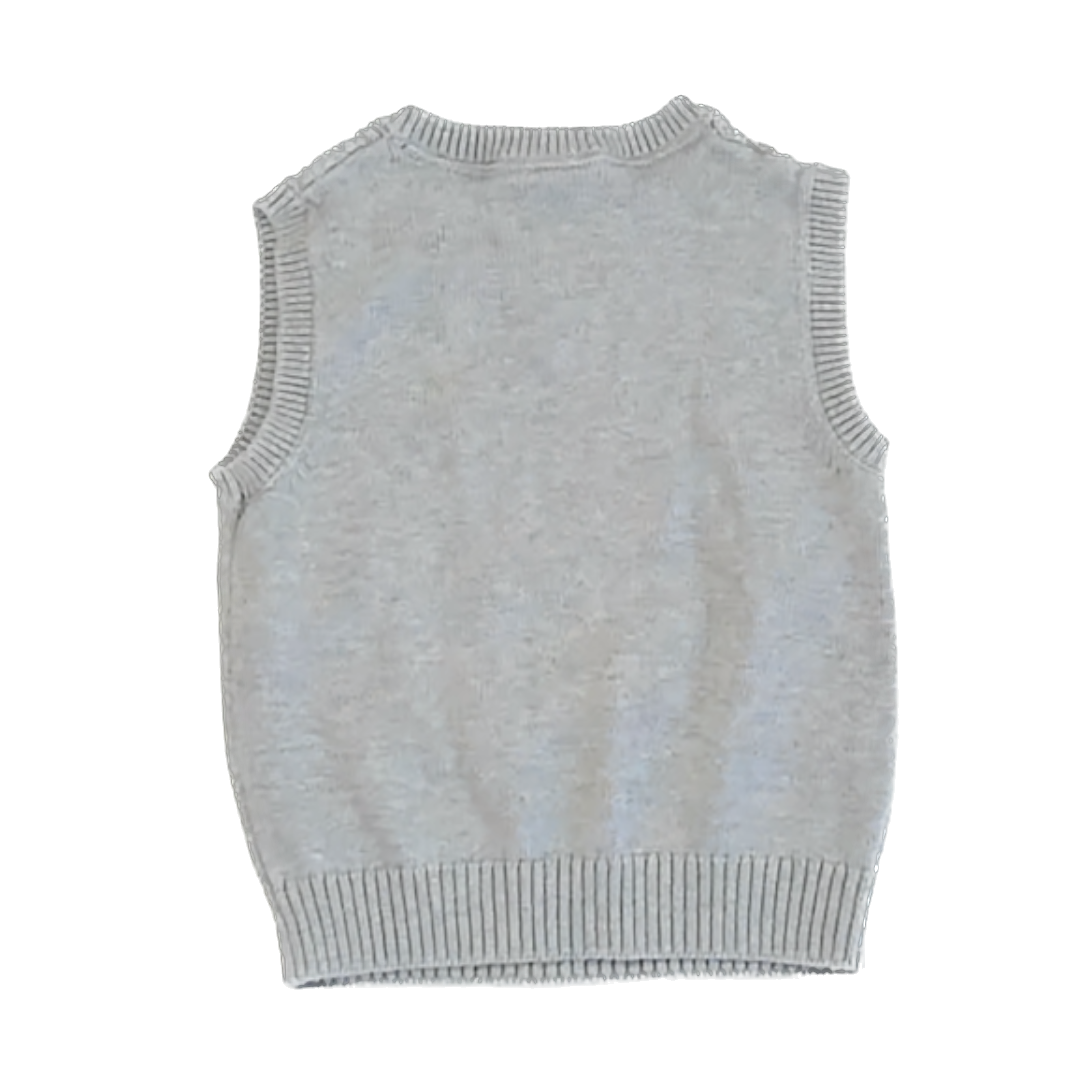 Gymboree Boys Grey Sweater Vest Size: 3T Grey
