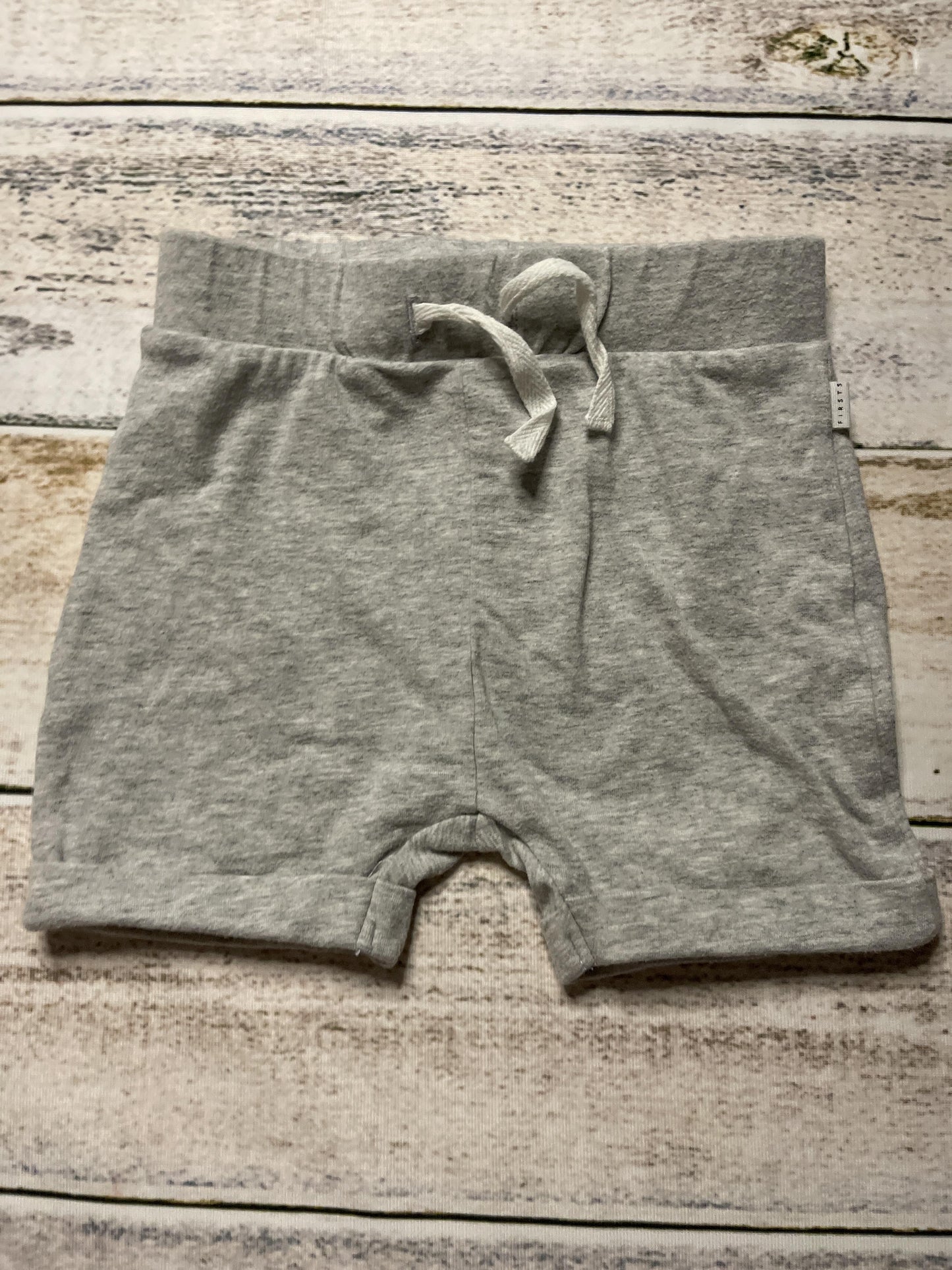 Firsts Unisex Grey Shorts Size: 12 months Grey