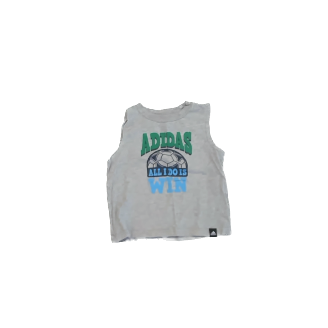 Adidas Boys Grey Tank Top Size: 24 Months Grey