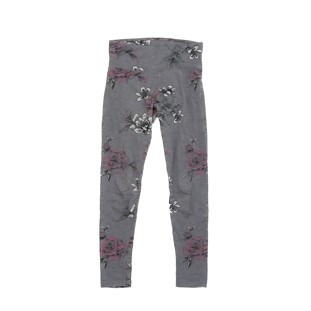 Justice Girls Grey Leggings Size: 8 Years Grey