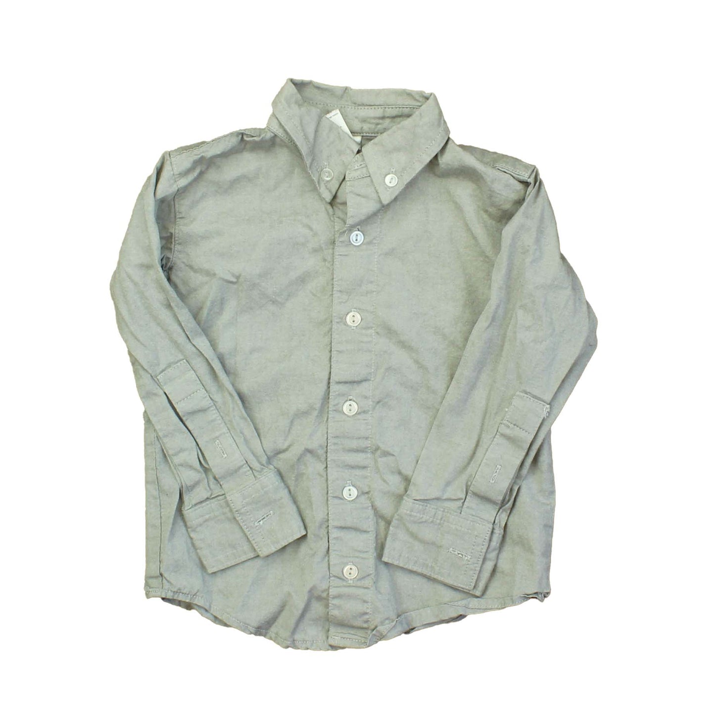 American Apparel Boys Grey Button Down Long Sleeve Size: 2T Grey
