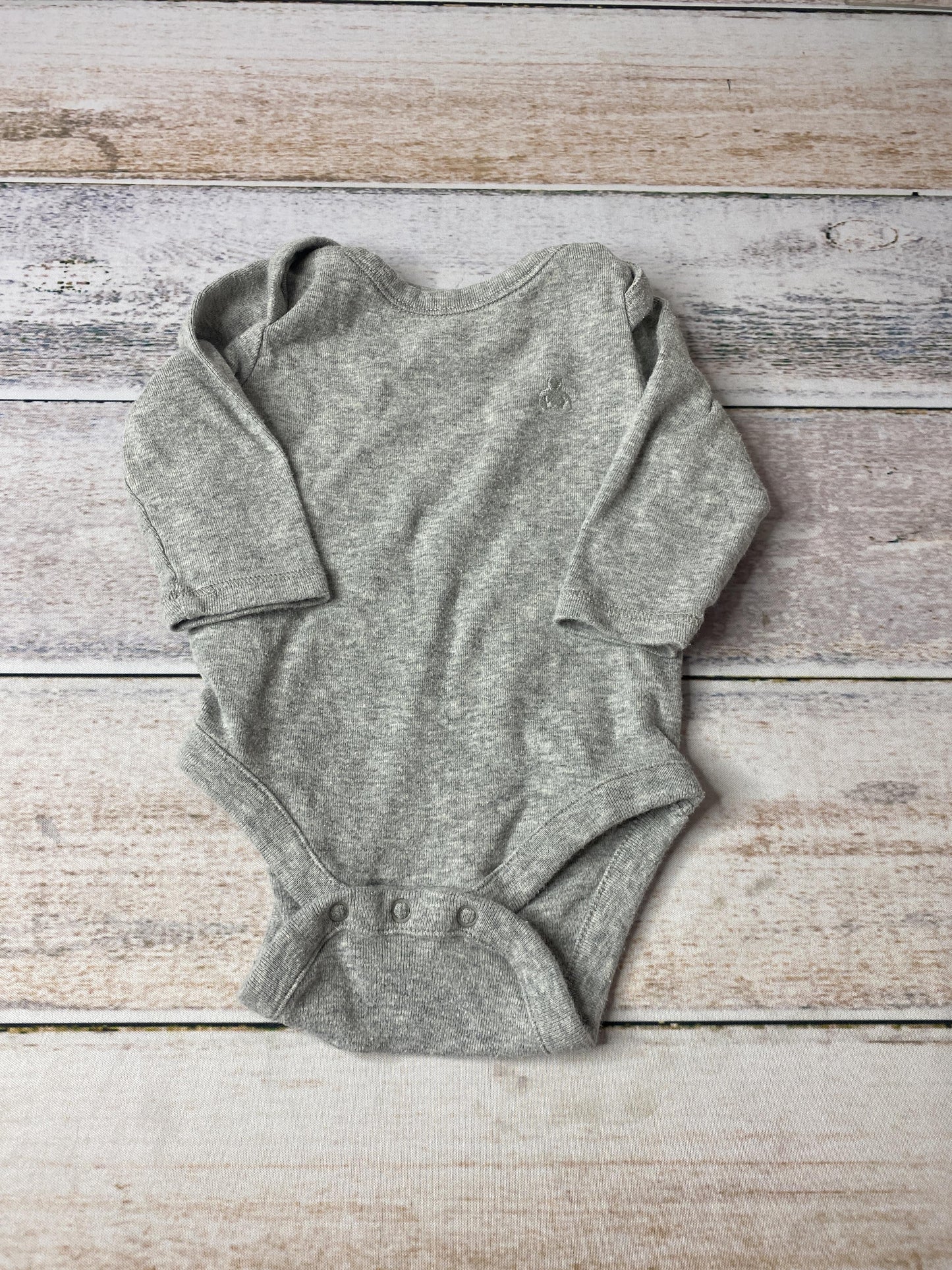 Gap Boys Grey Onesie Size: 0-3 months Grey