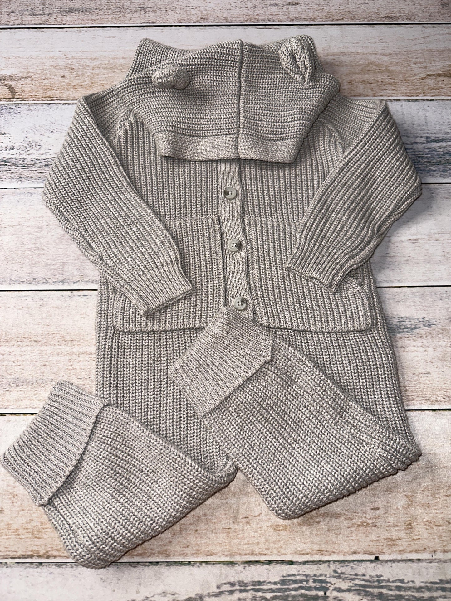 Jamie Kay Unisex Grey Long Sleeve Outfit Size: 2T Grey
