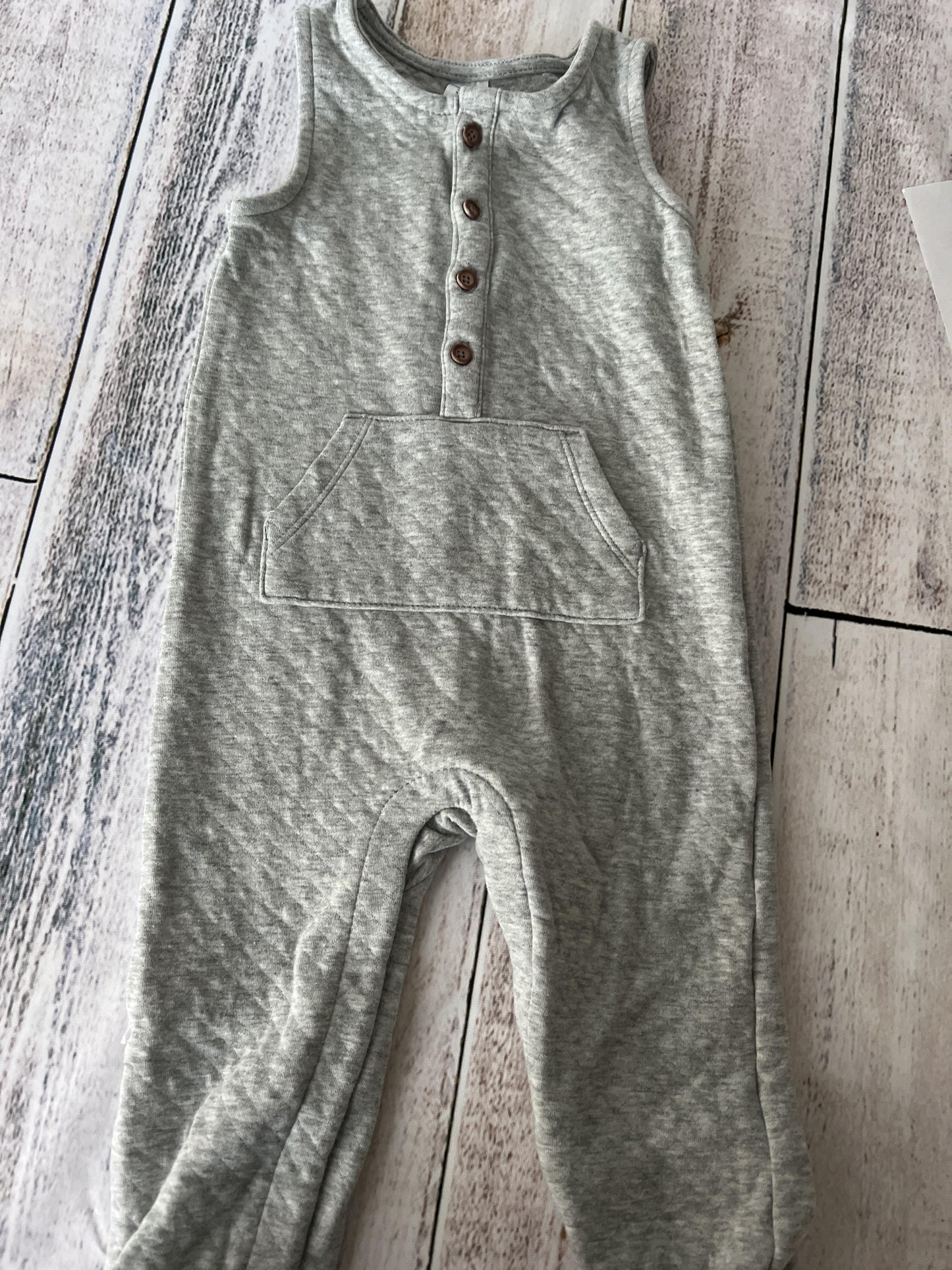 Just Born Unisex Grey Romper Size: 18 months Grey