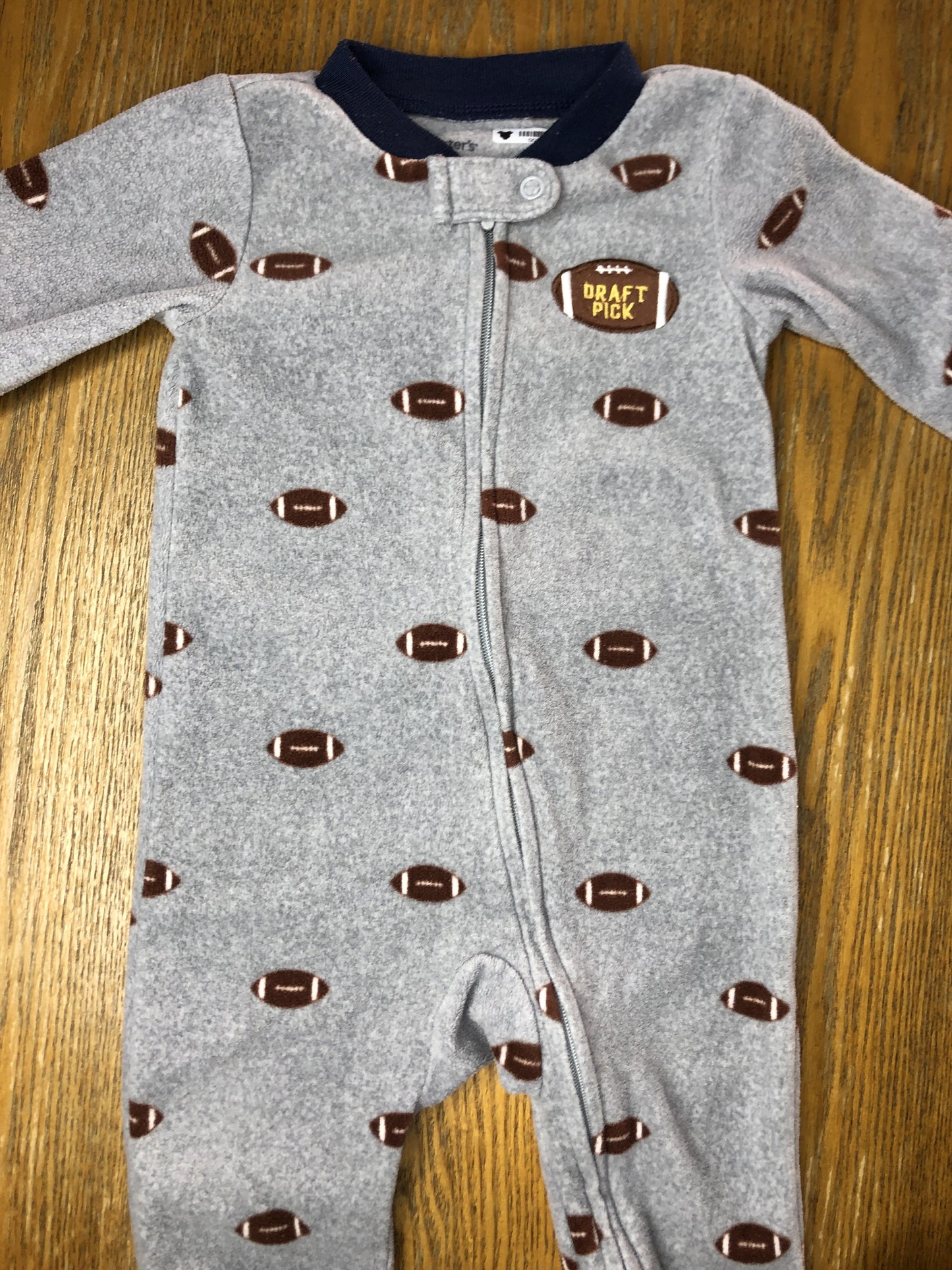 Carters Boys Grey Pajamas Size: 9 months Grey