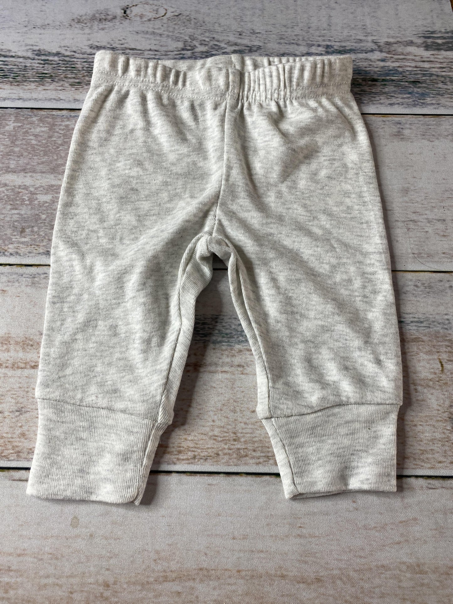 Carters Unisex Grey Pants Size: 3 months Grey