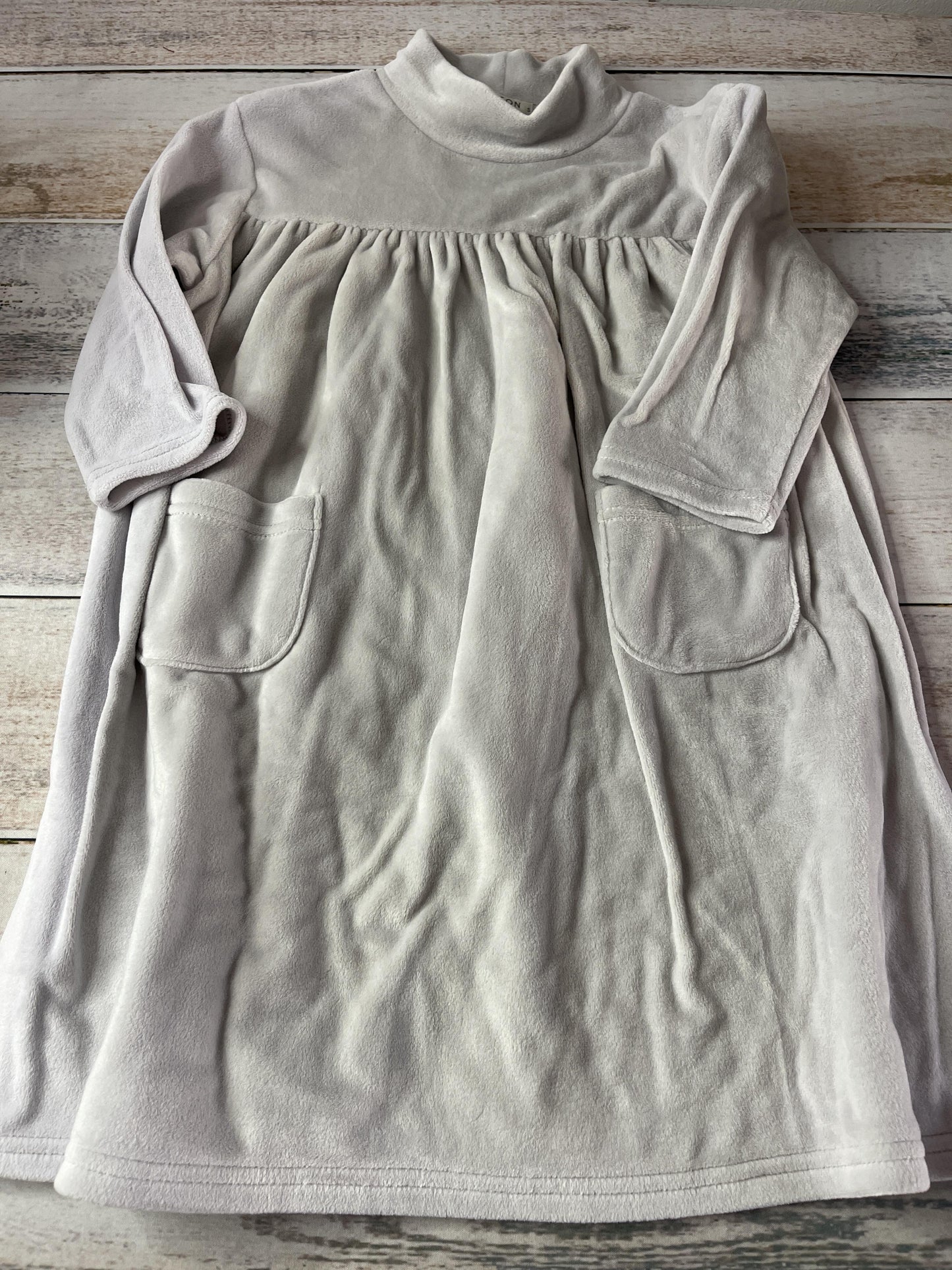 Poisson Girls Grey Dress Size: 5 Grey