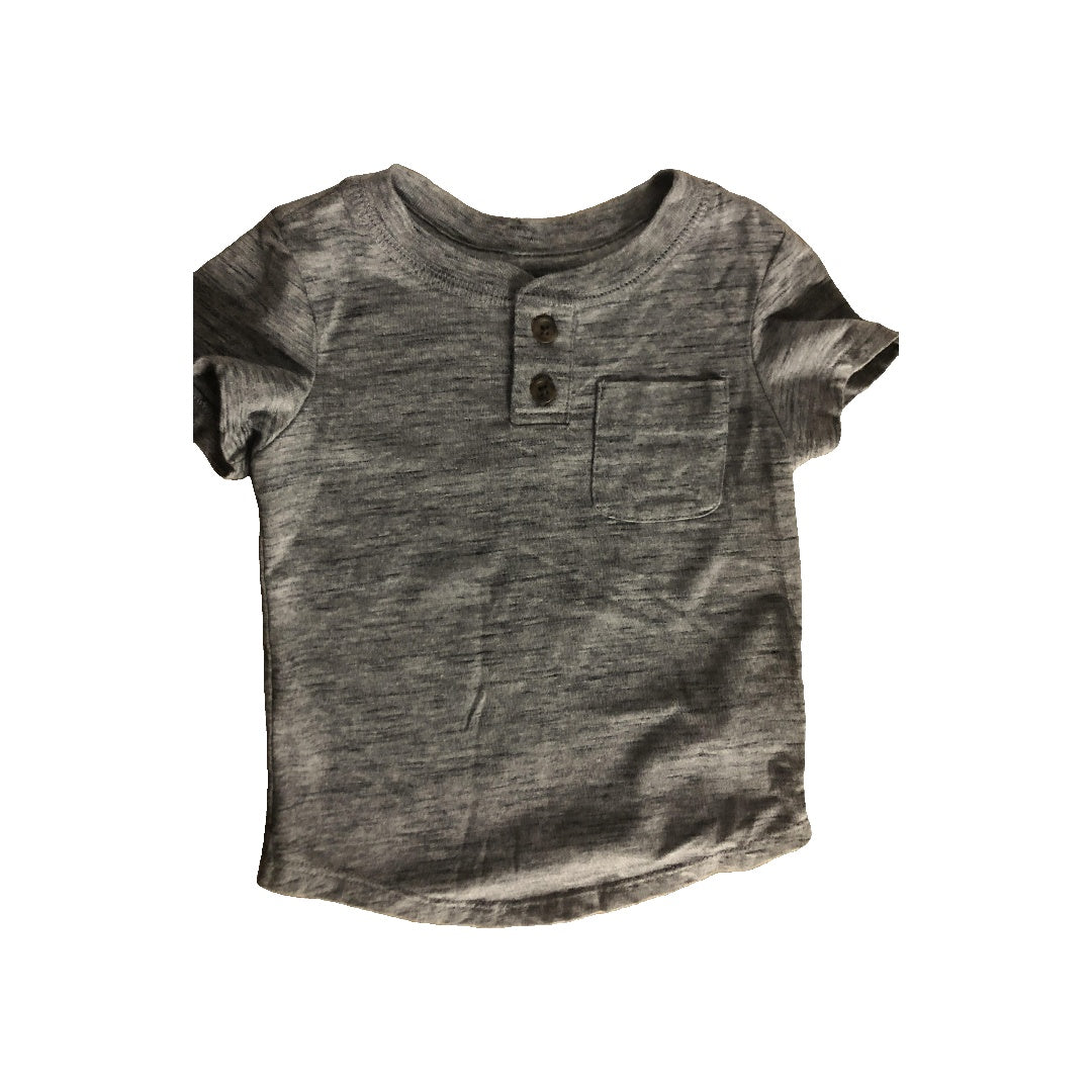 Cat & Jack Boys Grey T-Shirt Size: 12 months Grey