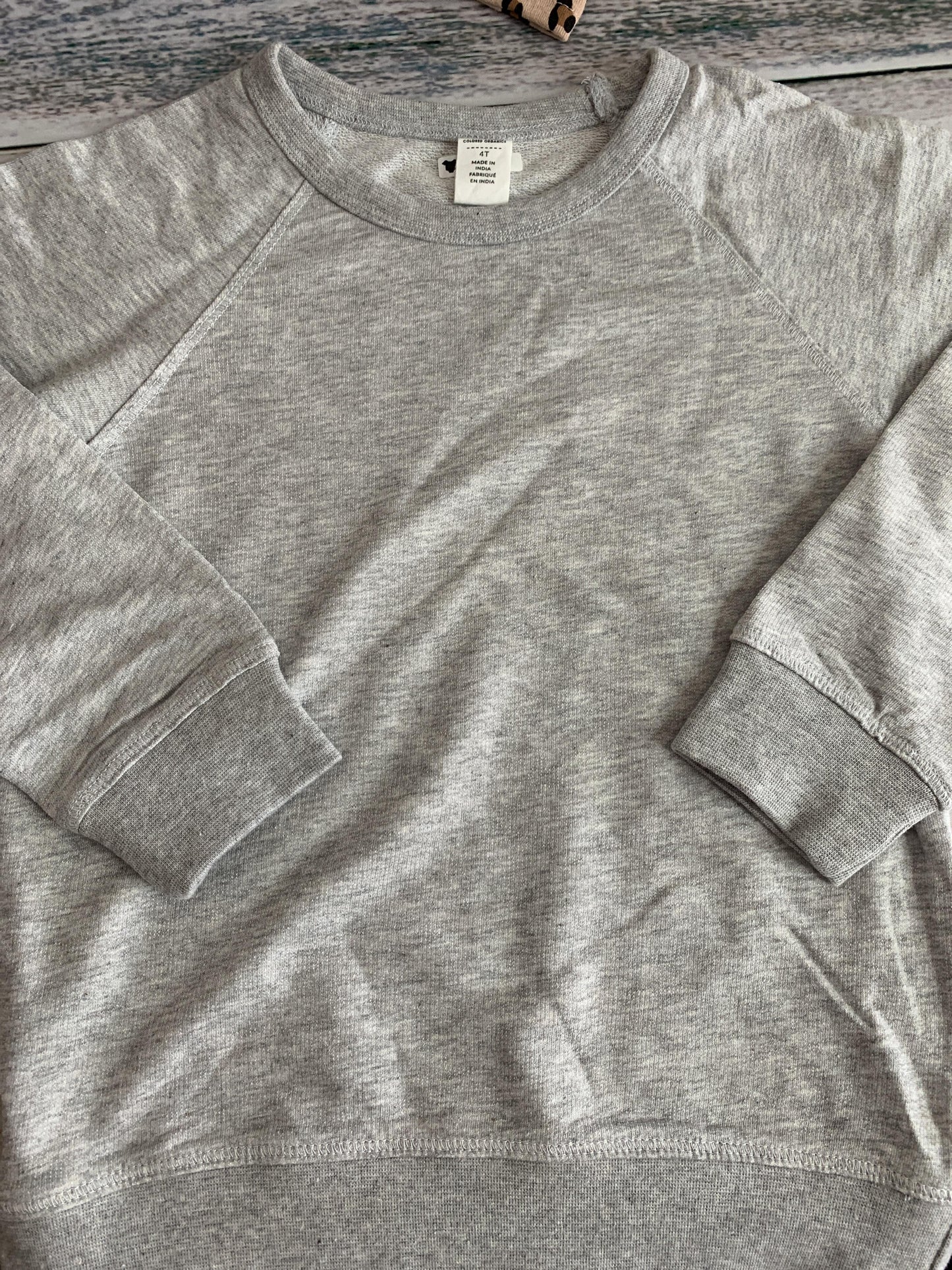 Colored Organics Boys Grey Sweatshirt Size: 4T Grey