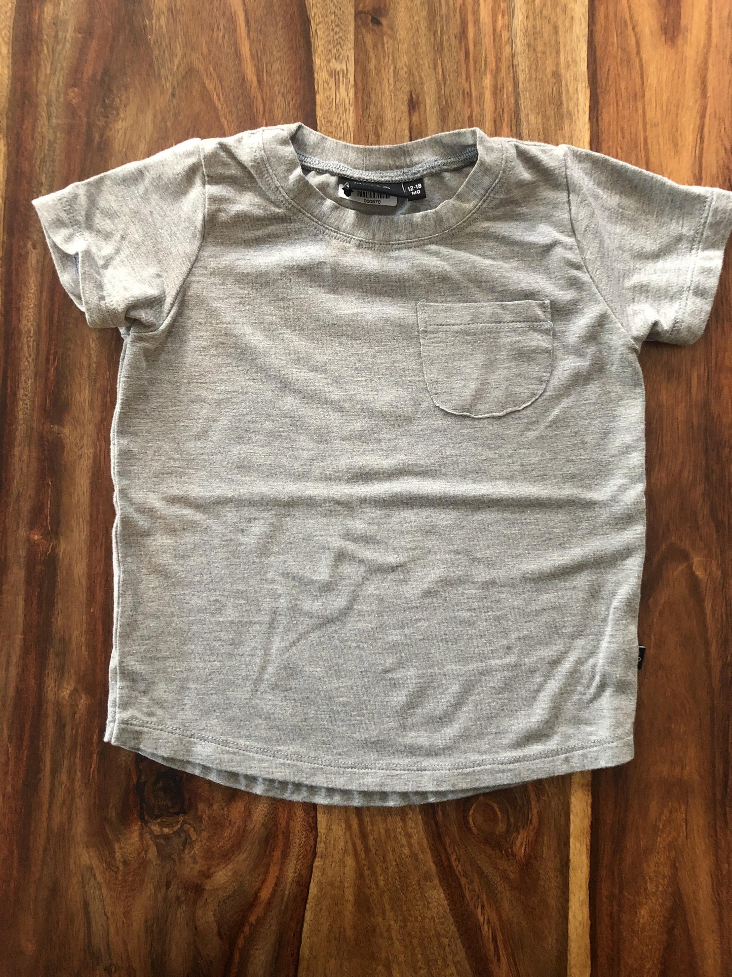 BabySprouts co Girls Grey T-Shirt Size: 12-18 months Grey