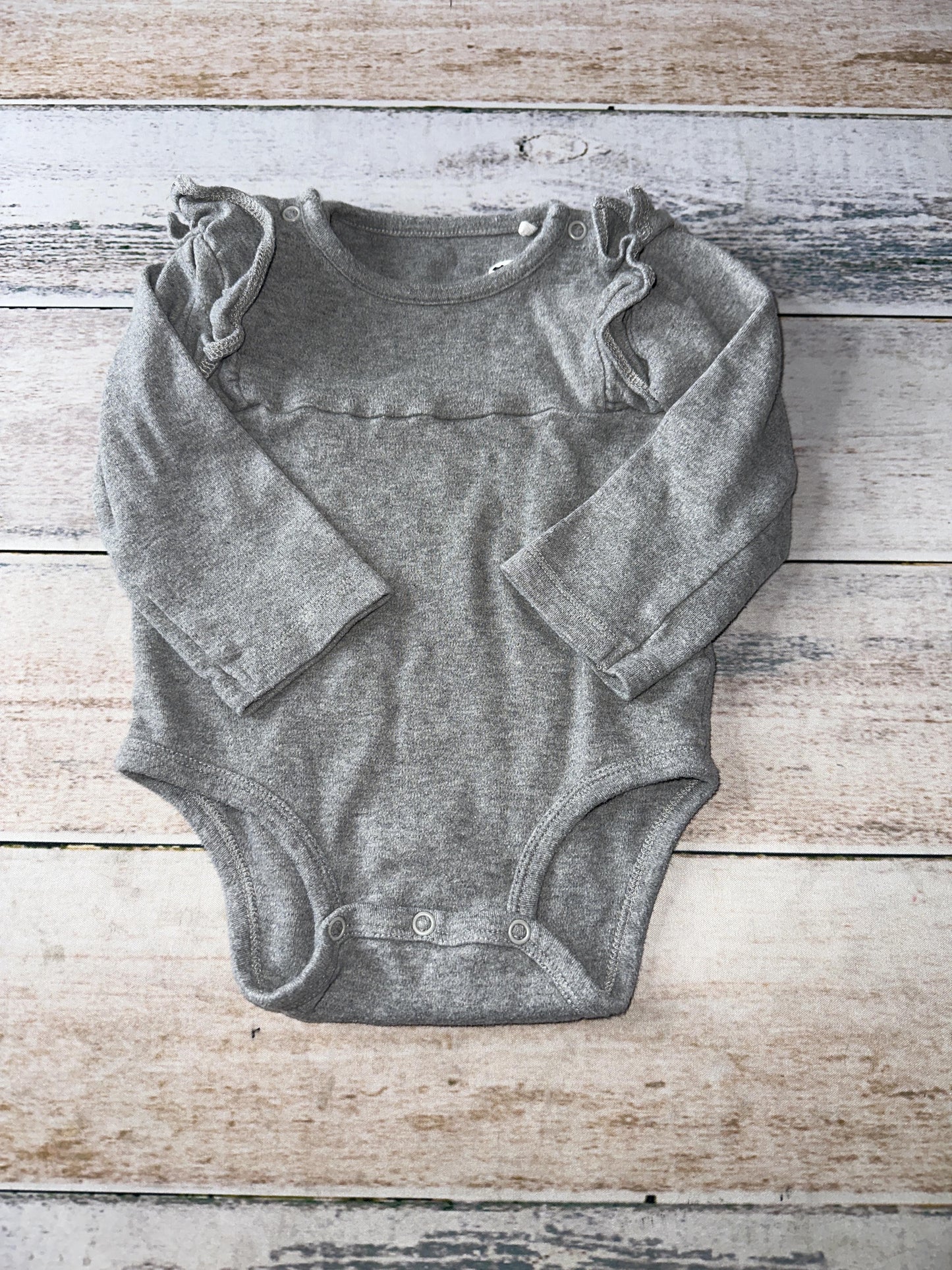 Oliver & Rain Girls Grey Onesie Size: 18 months Grey