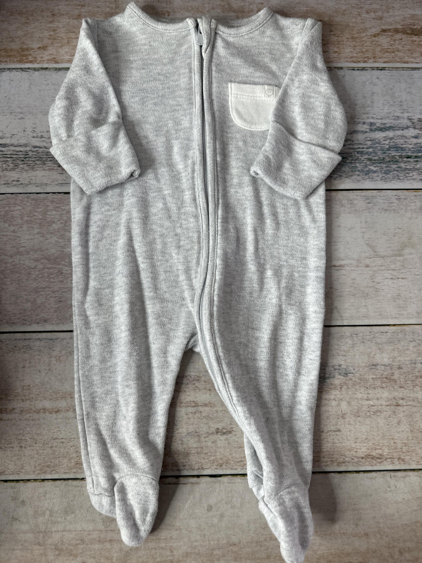 Mori Unisex Grey Pajamas Size: Newborn Grey