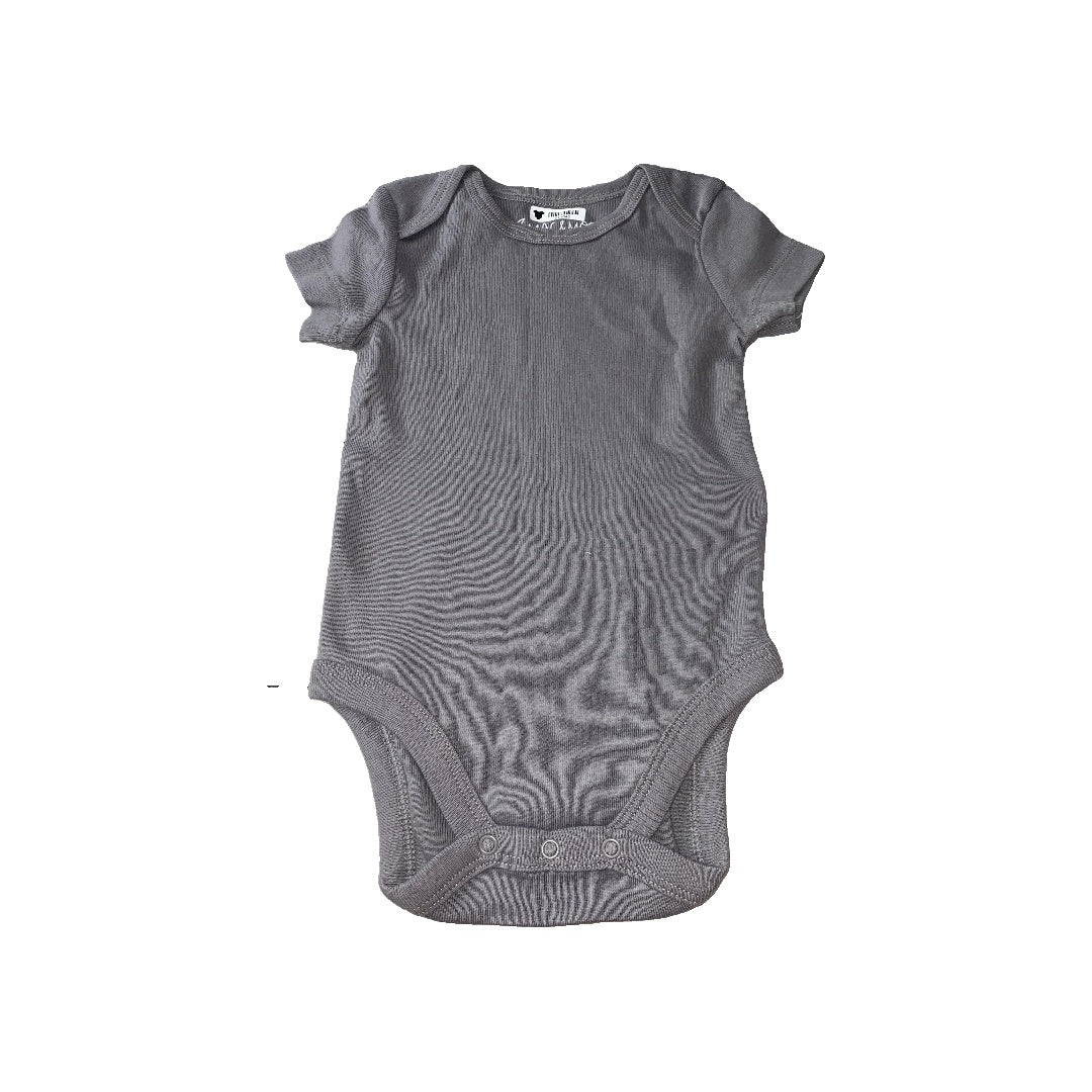 Mac and Moon Unisex Grey Onesie Size: 6 months Grey