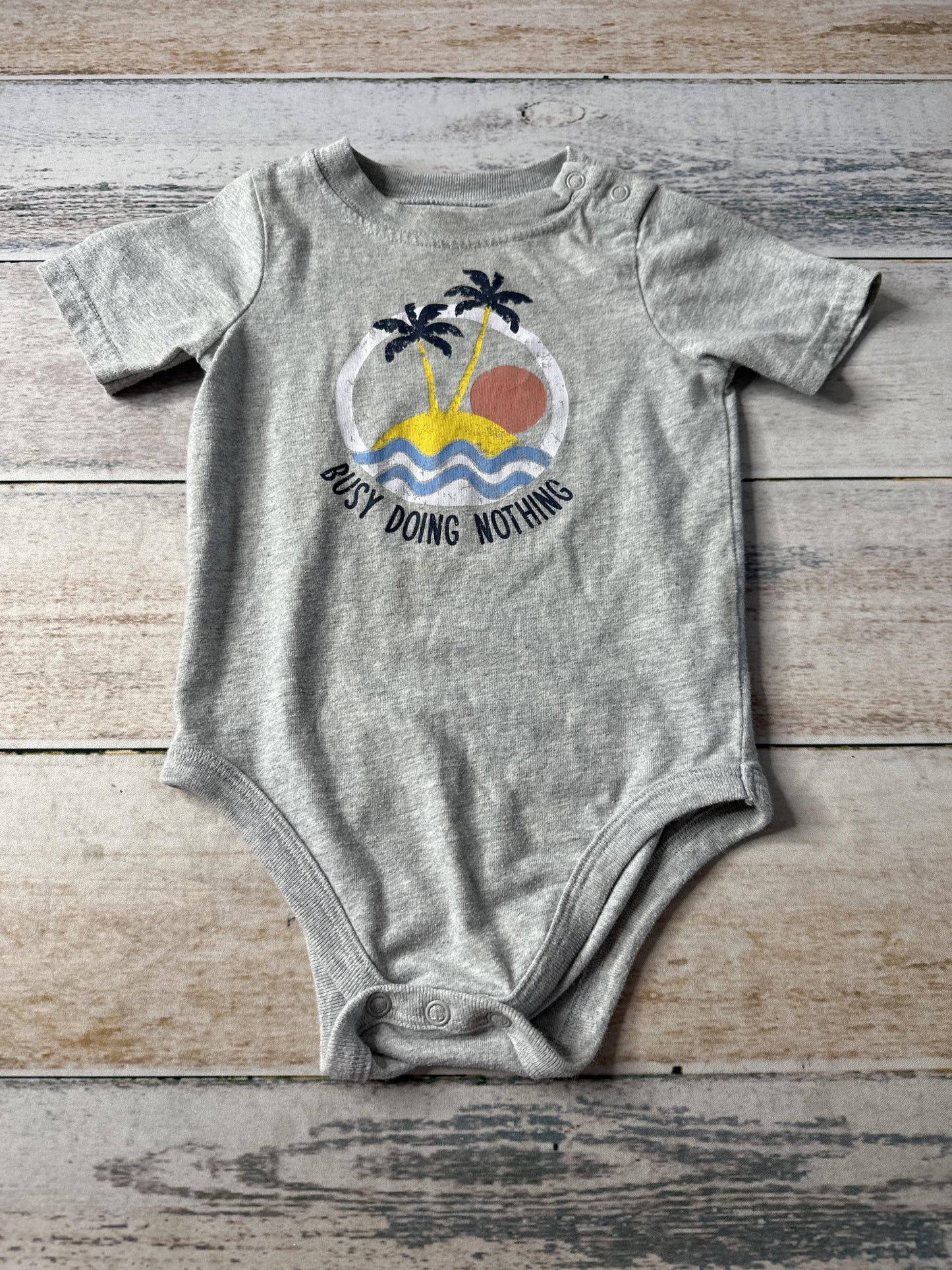 Garanimals Unisex Grey Onesie Size: 18 months Grey