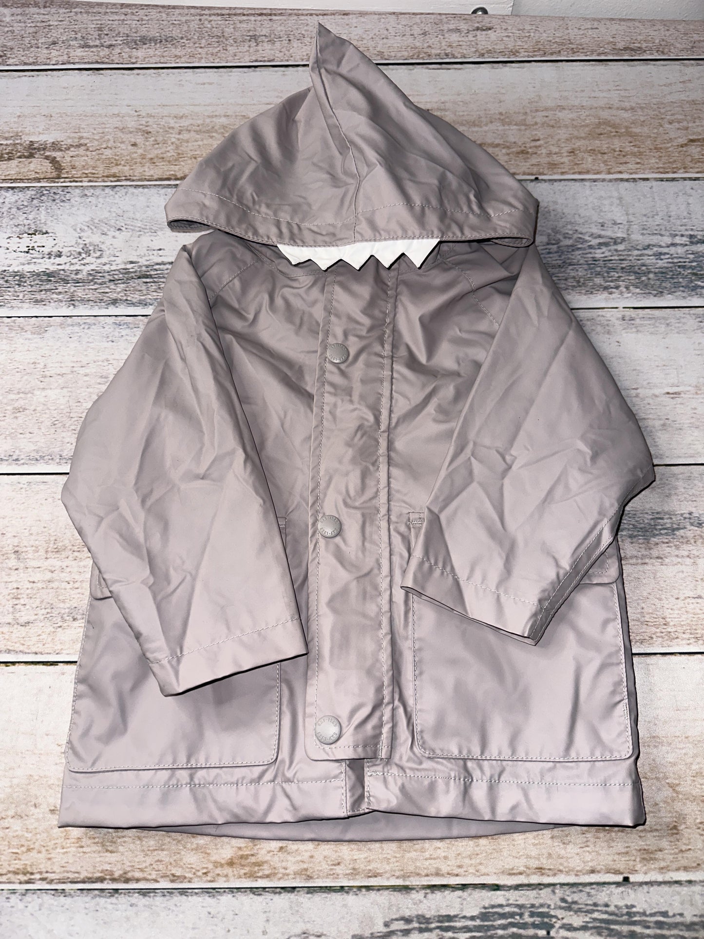 Gap Boys Grey Rain Coat Size: 12-18 months Grey