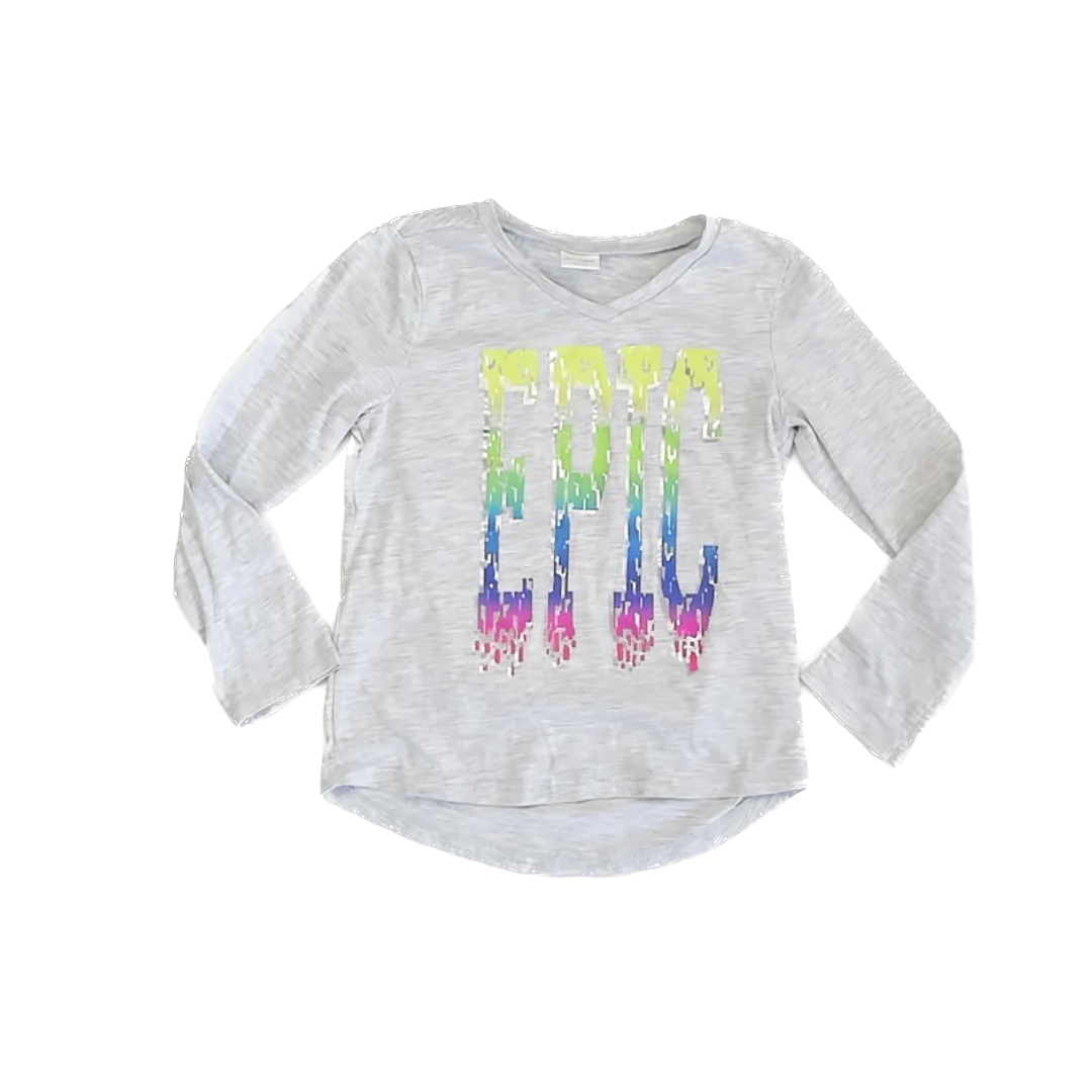 Gymgo Girls Grey Long Sleeve T-Shirt Size: 5-6 Years Grey