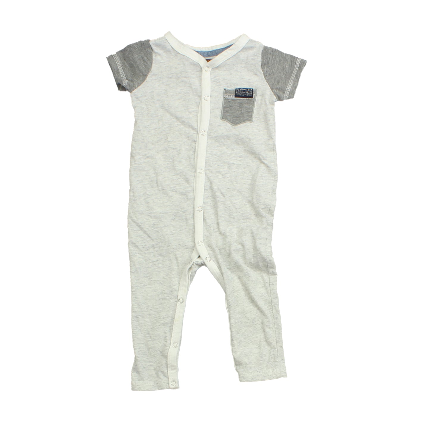 7 for all Mankind Boys Grey Romper Size: 12 Months Grey