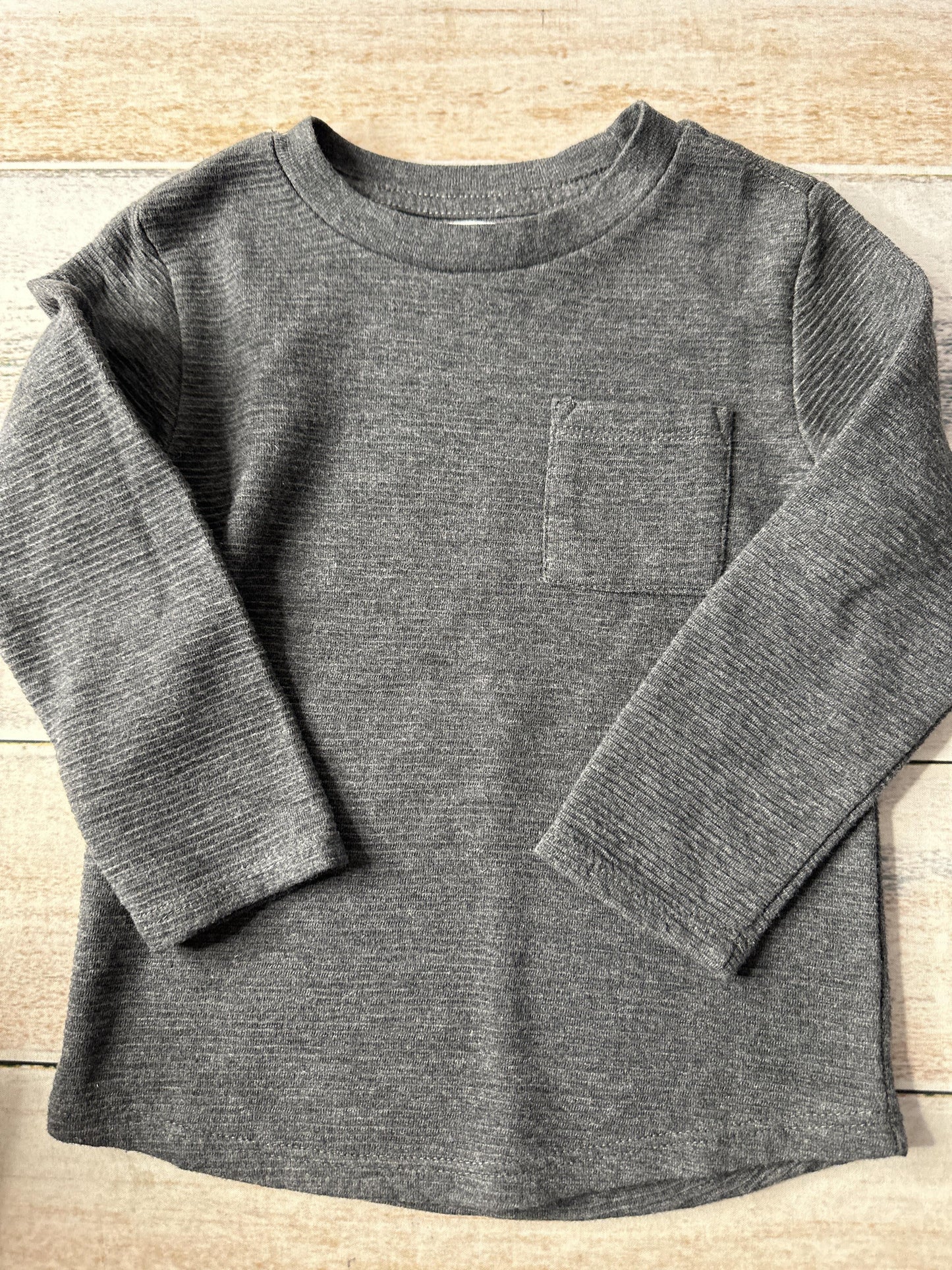 Cat & Jack Unisex Grey Long Sleeve T-Shirt Size: 3T Grey