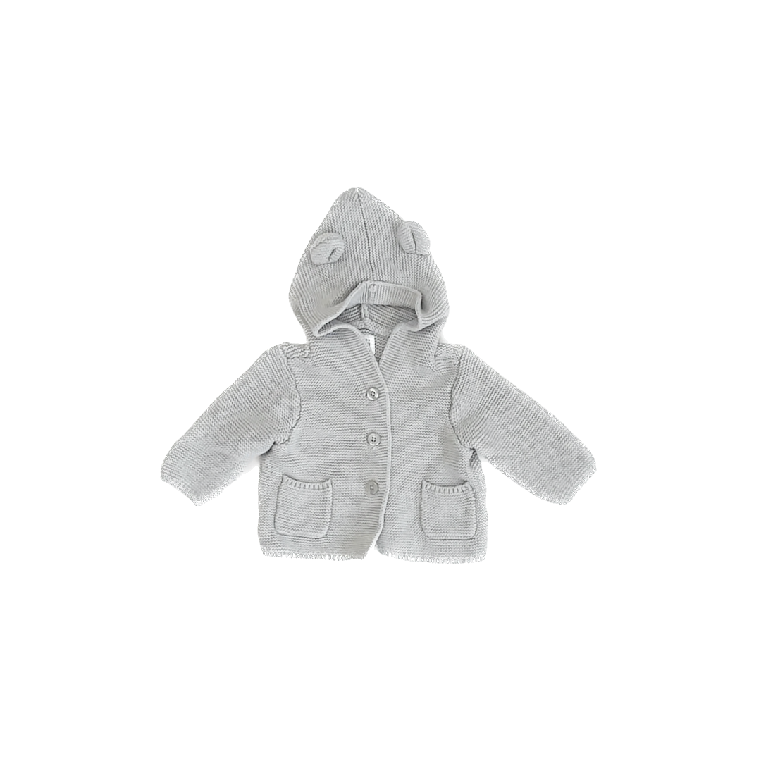 Gap Unisex Grey Cardigan Size: 3-6 Months Grey
