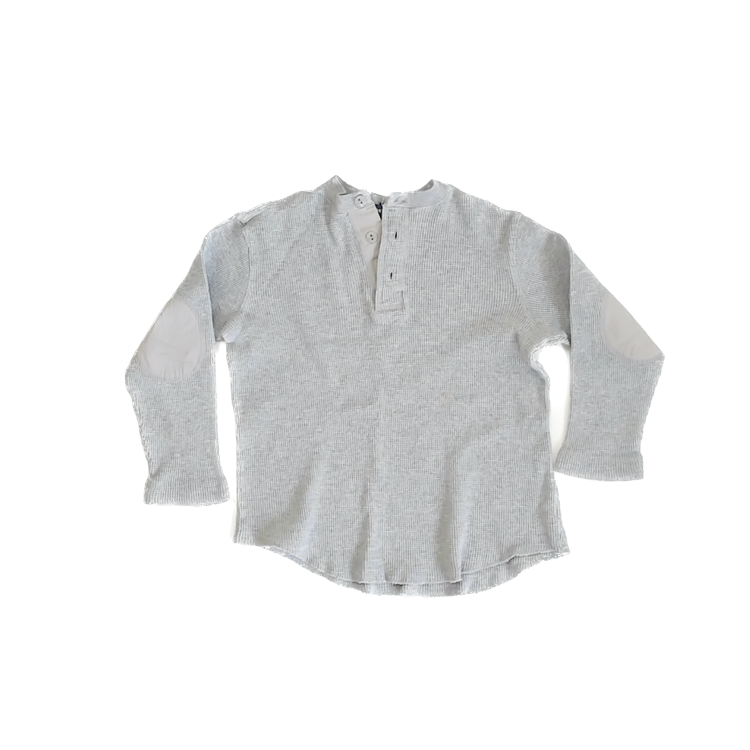 Land's End Boys Grey Long Sleeve Shirt Size: 5-6 Years Grey