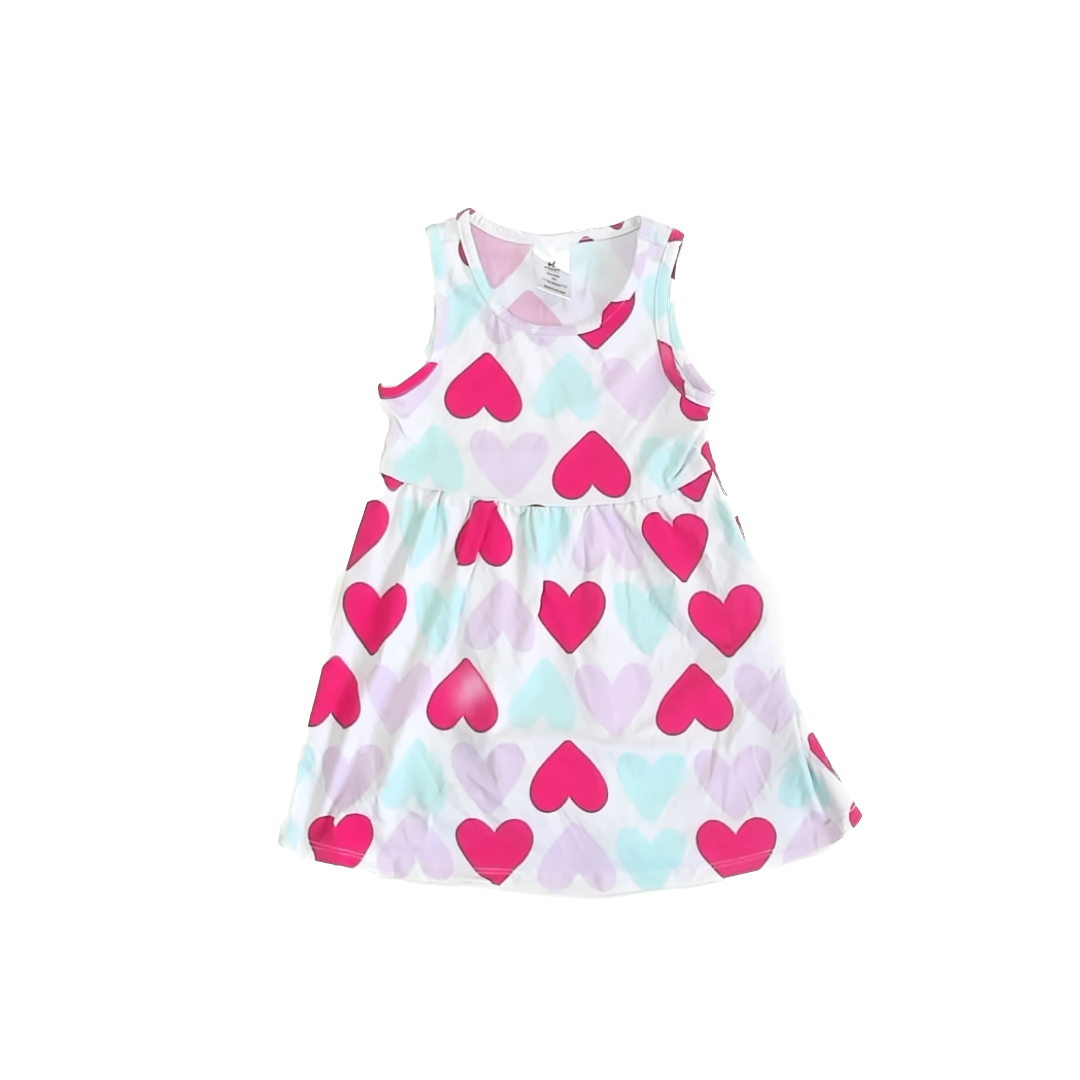 Member's Mark Girls Hearts Dress Size: 3T Hearts